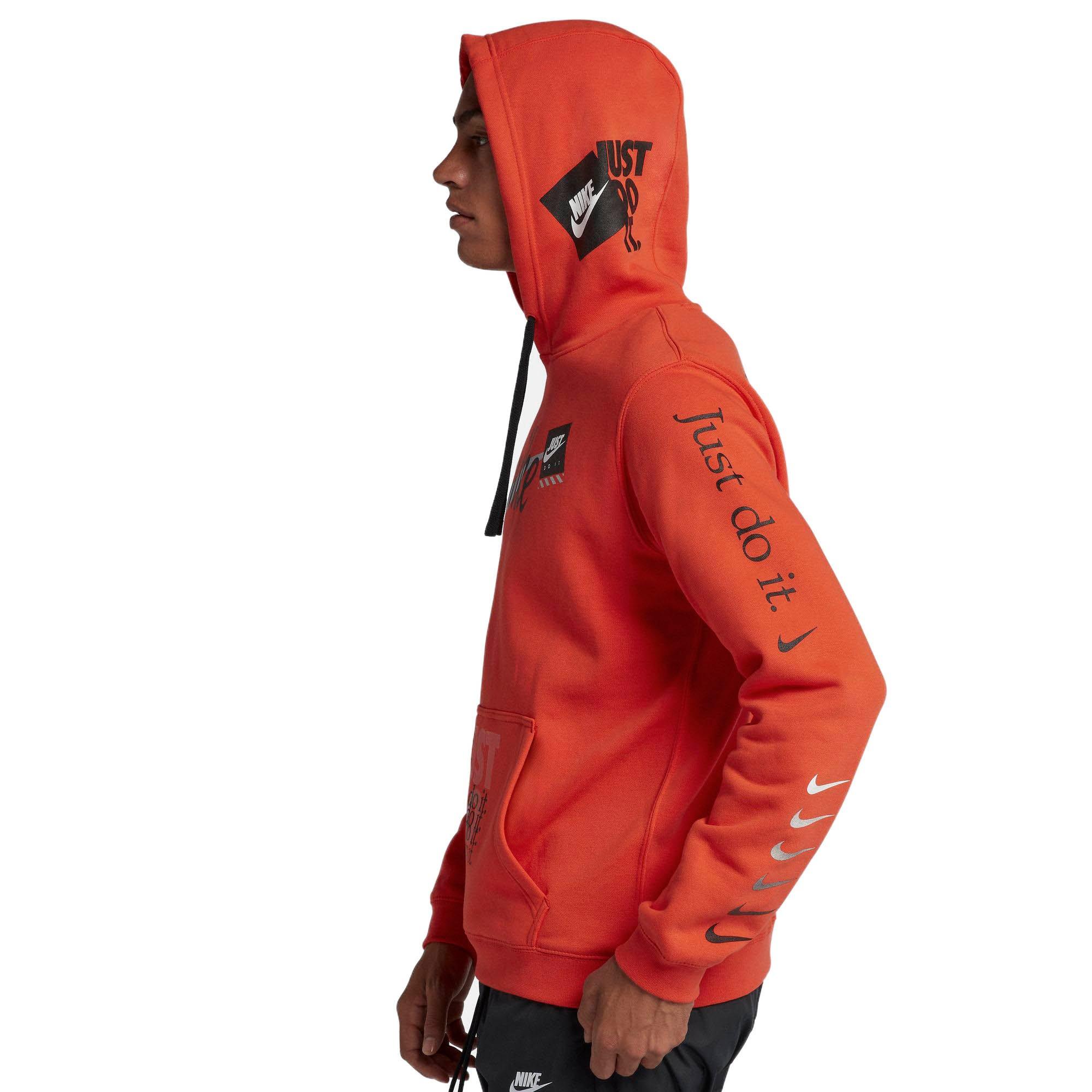 nike jdi hoodie orange