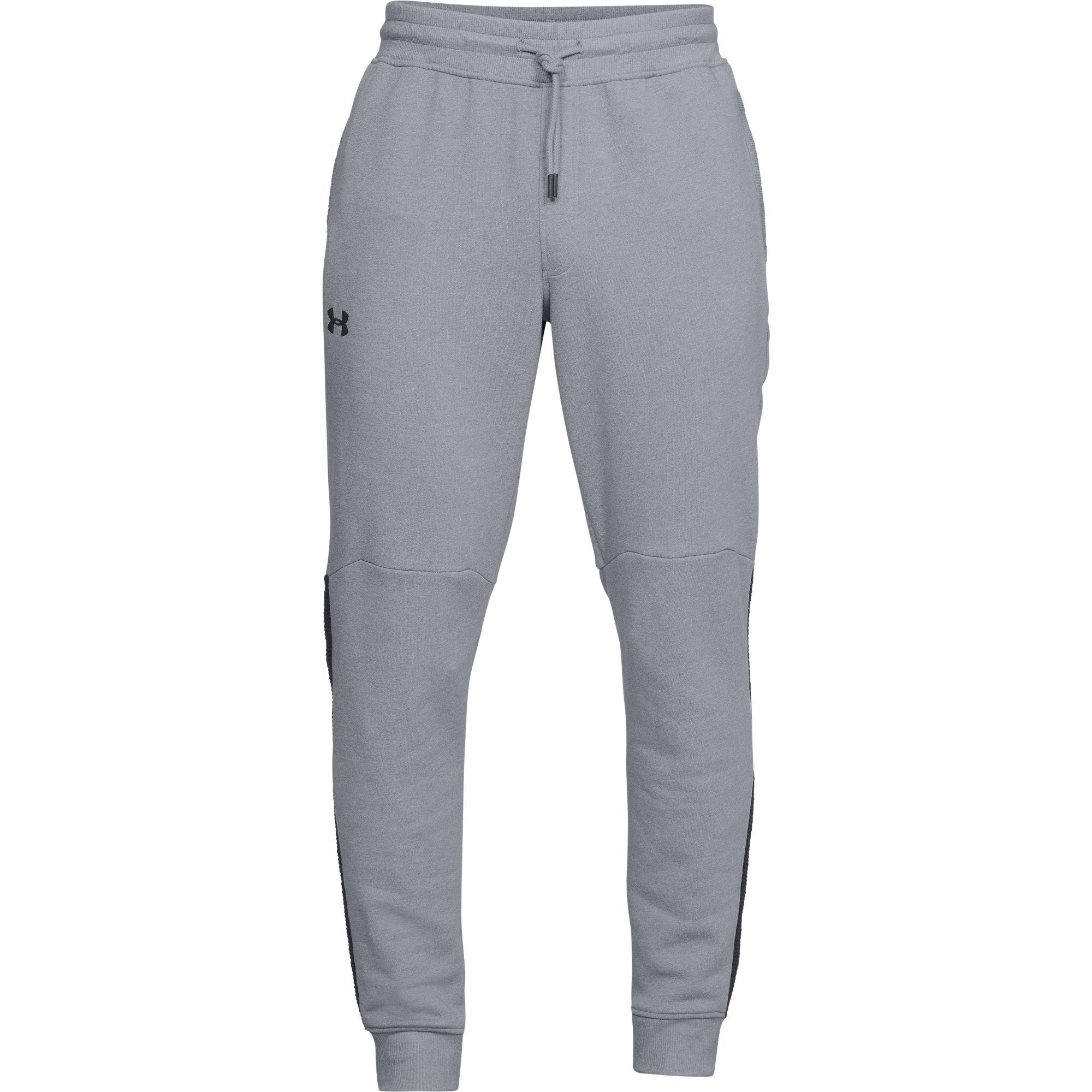 ua microthread fleece patterned stacked joggers