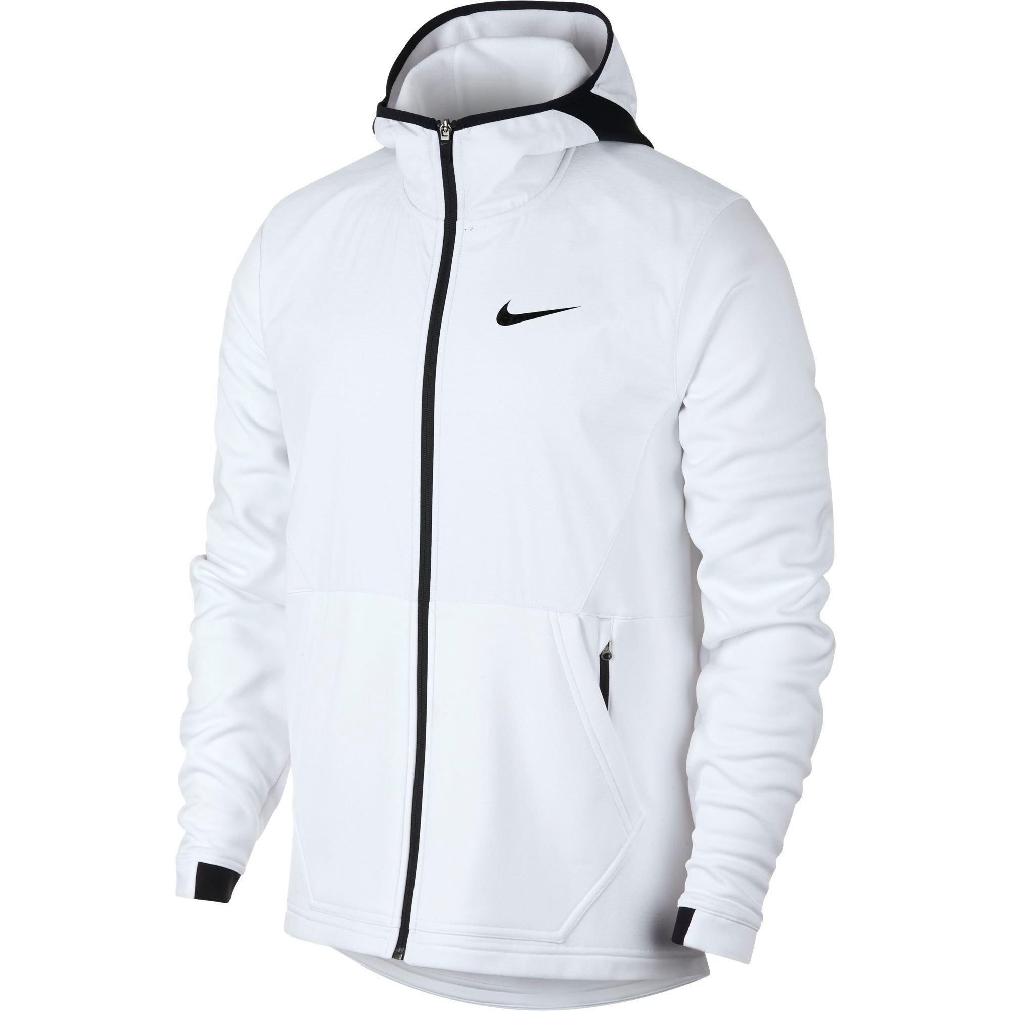 white nike full zip hoodie