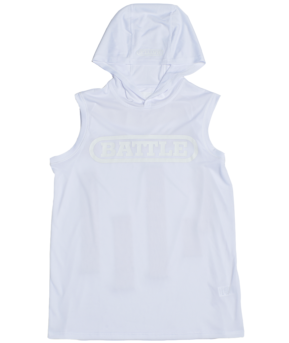 battle sleeveless light action hoodie