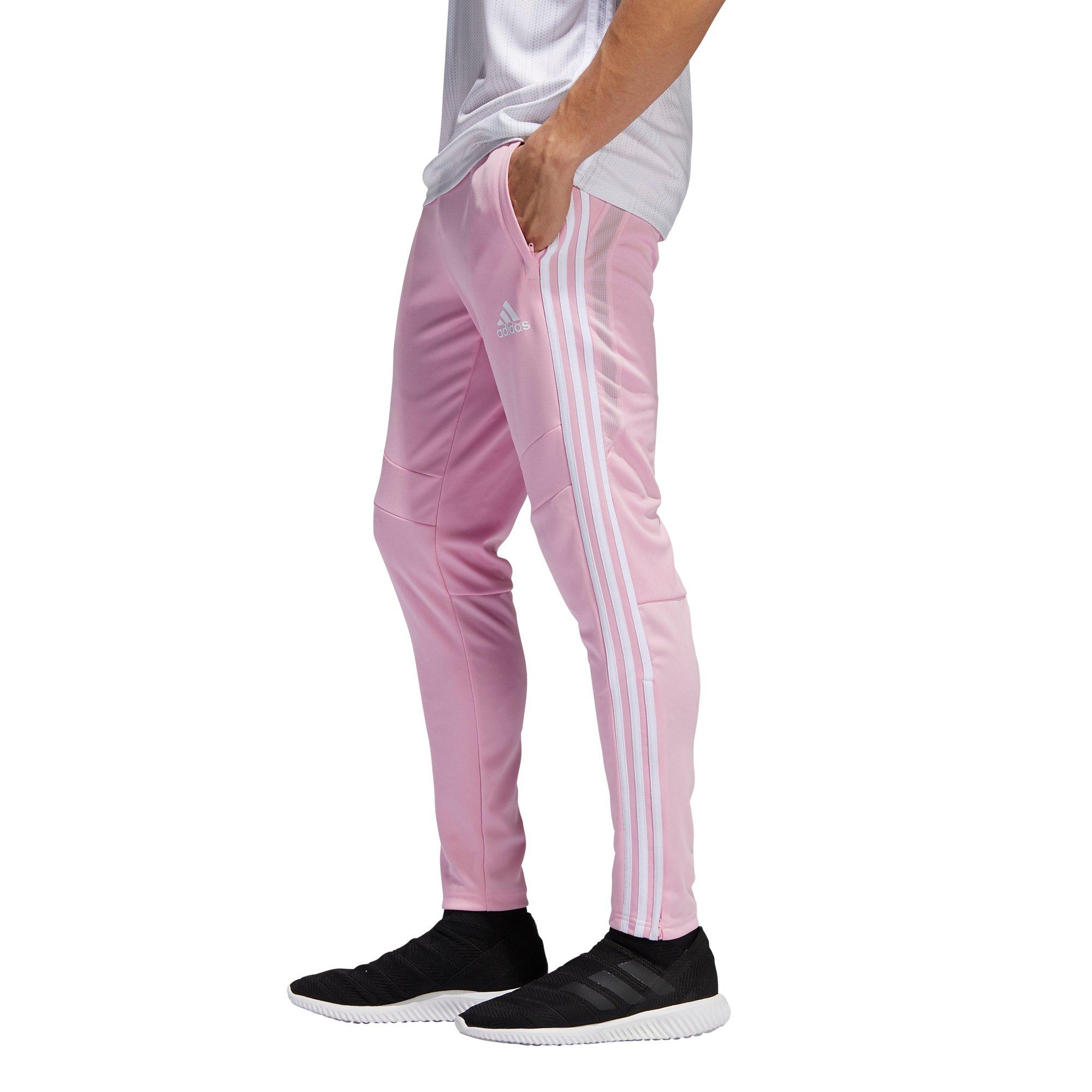 white and pink adidas pants