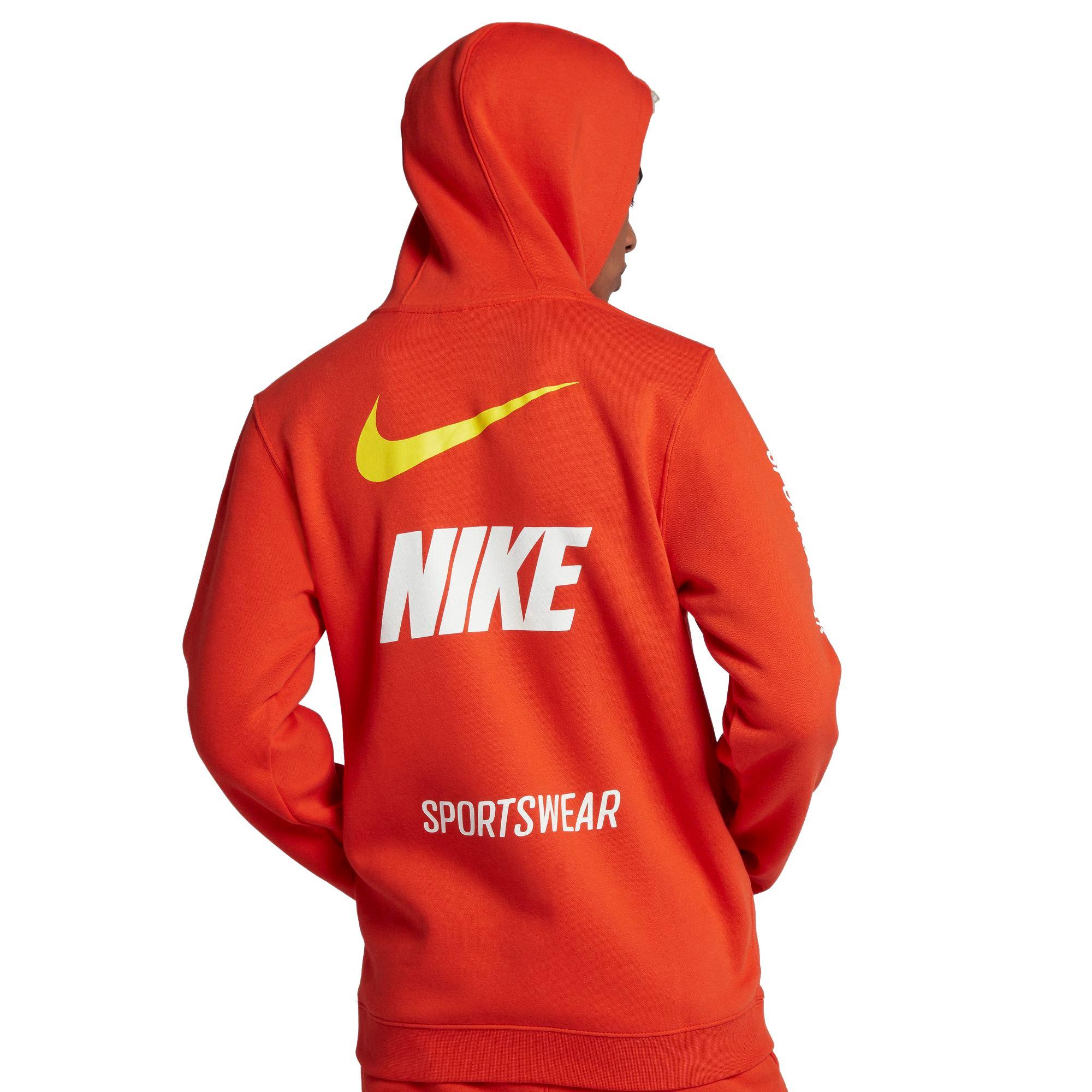 team orange nike hoodie