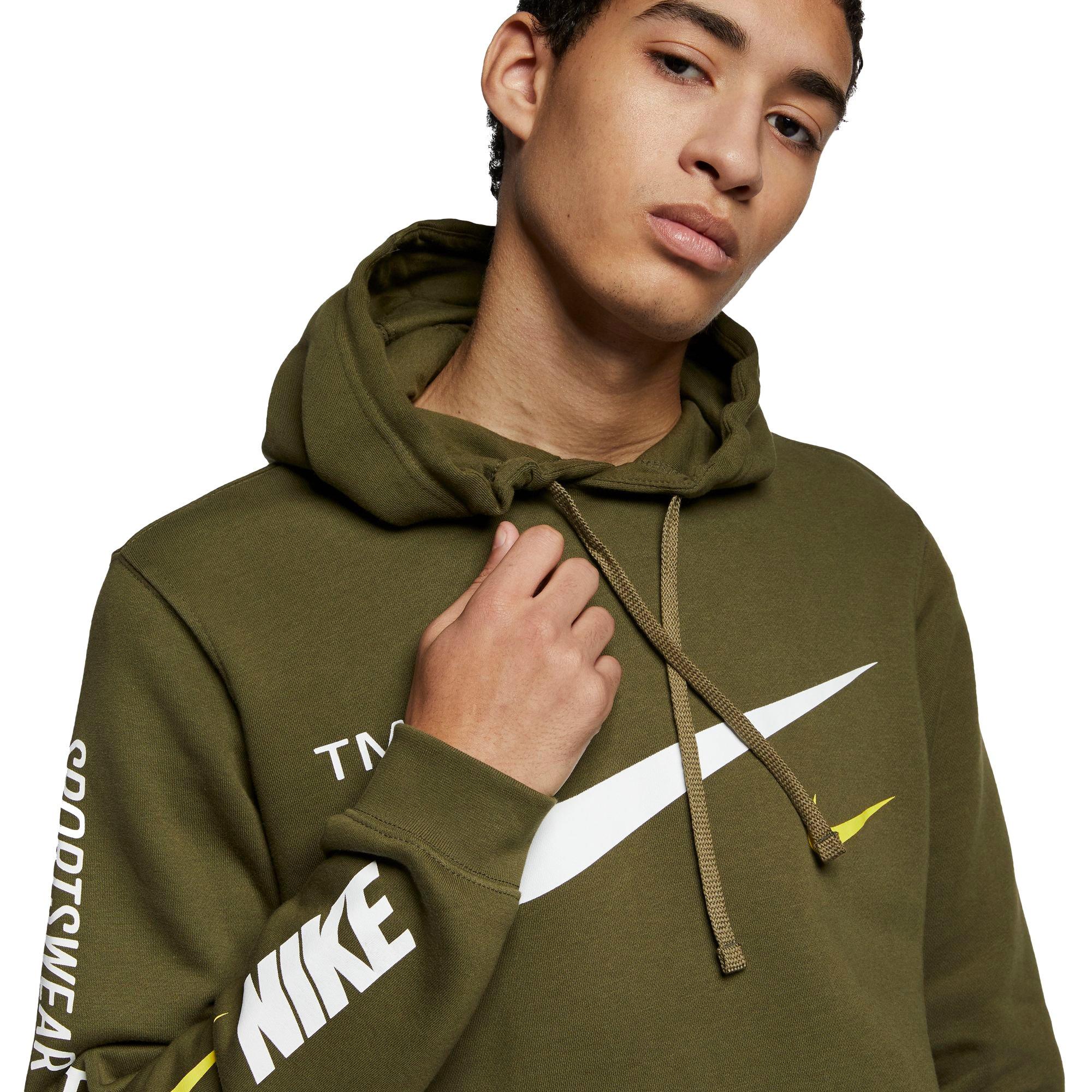 nike club hoodie olive