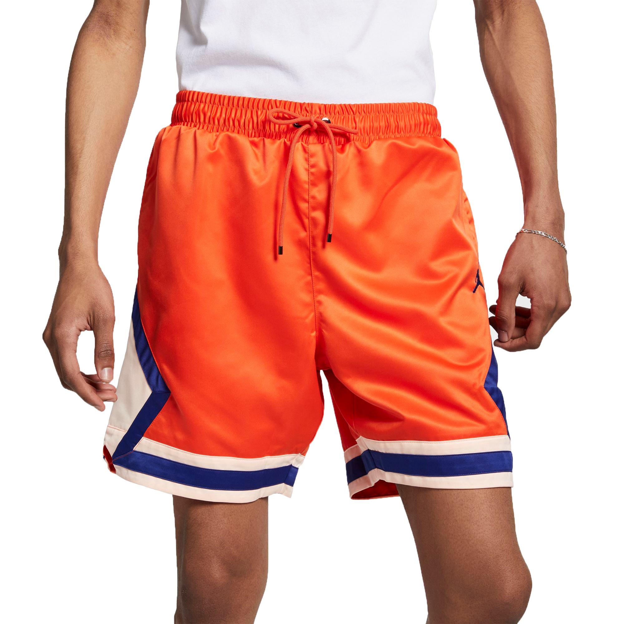 orange jordan shorts