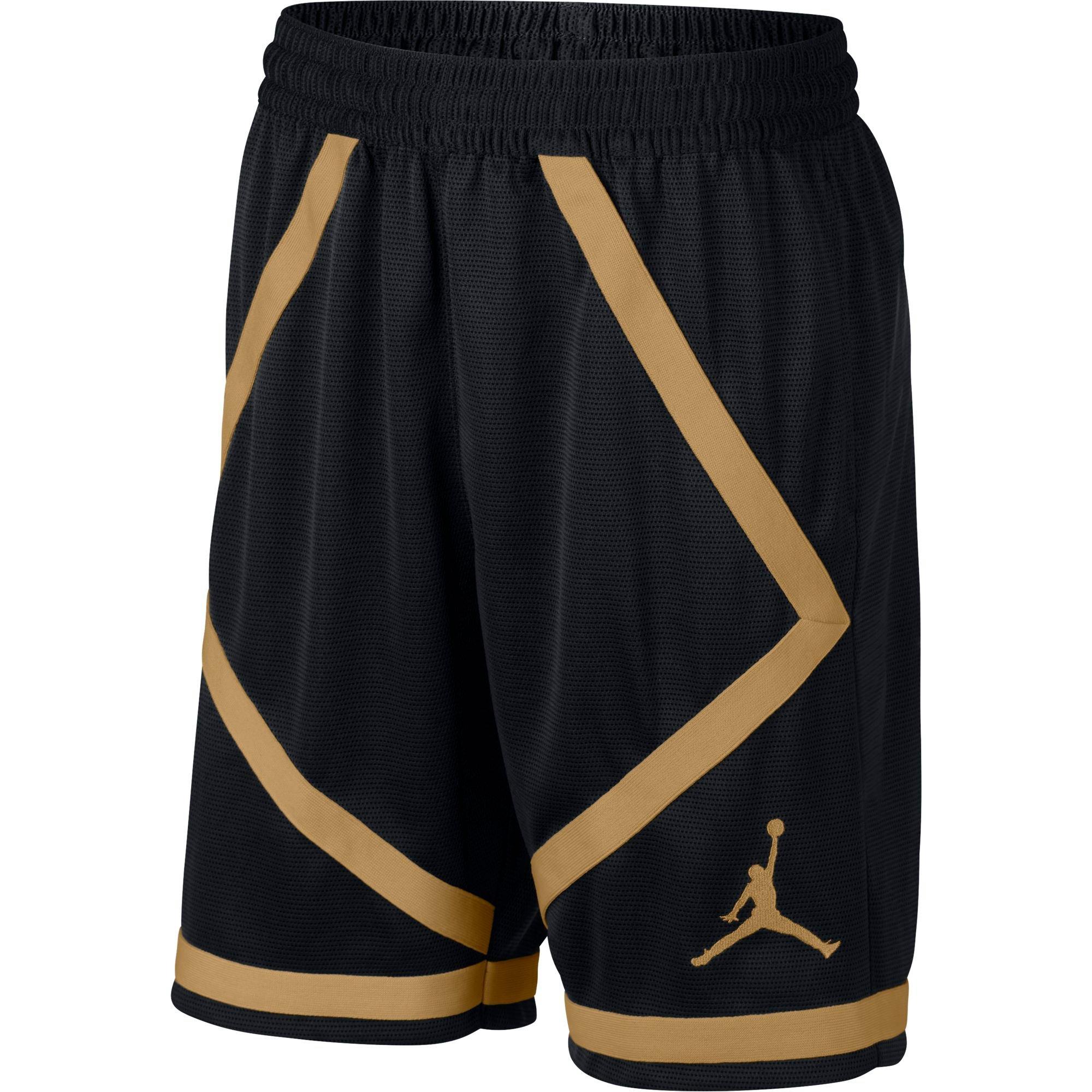 black and gold jordan shorts online -