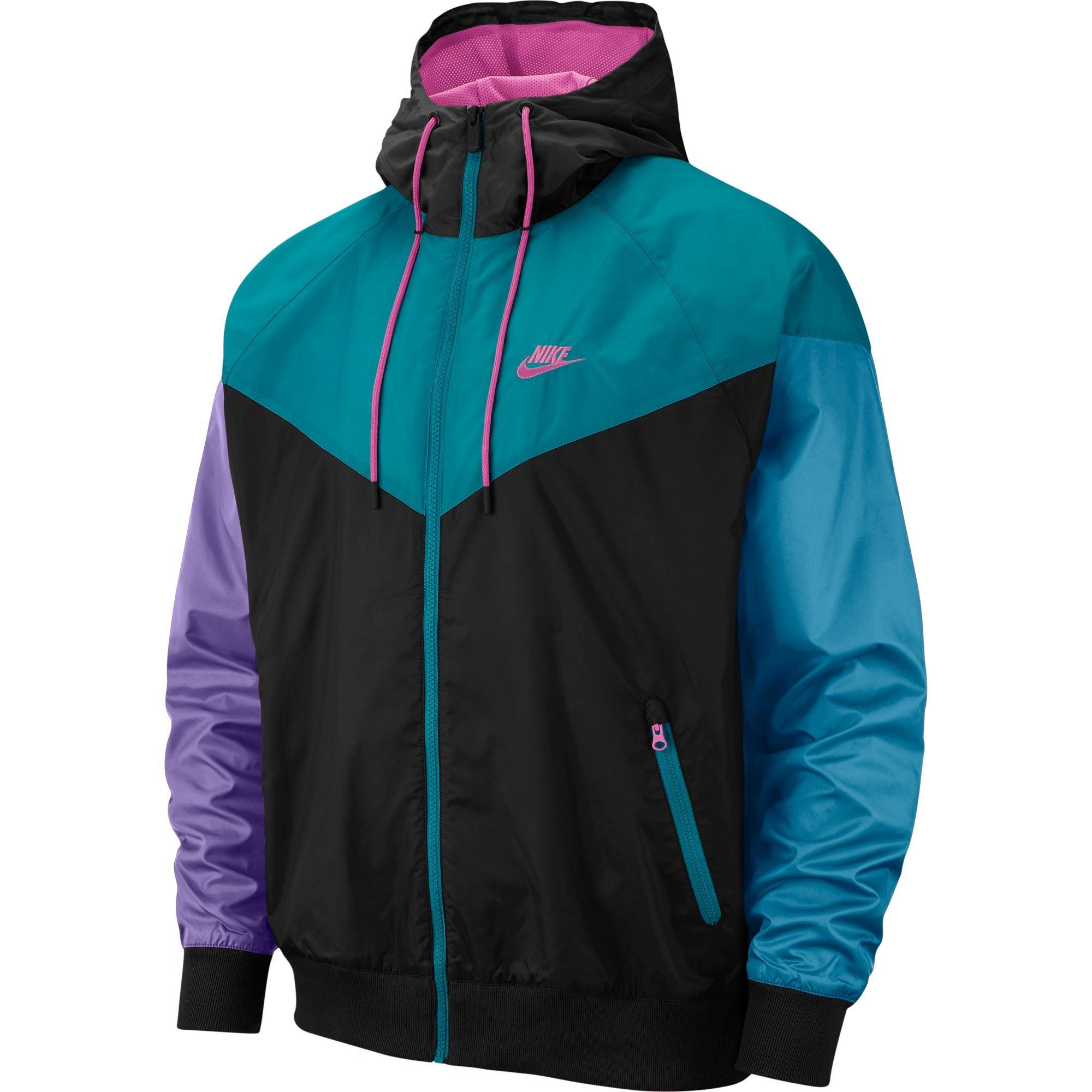 nike windbreaker purple and blue