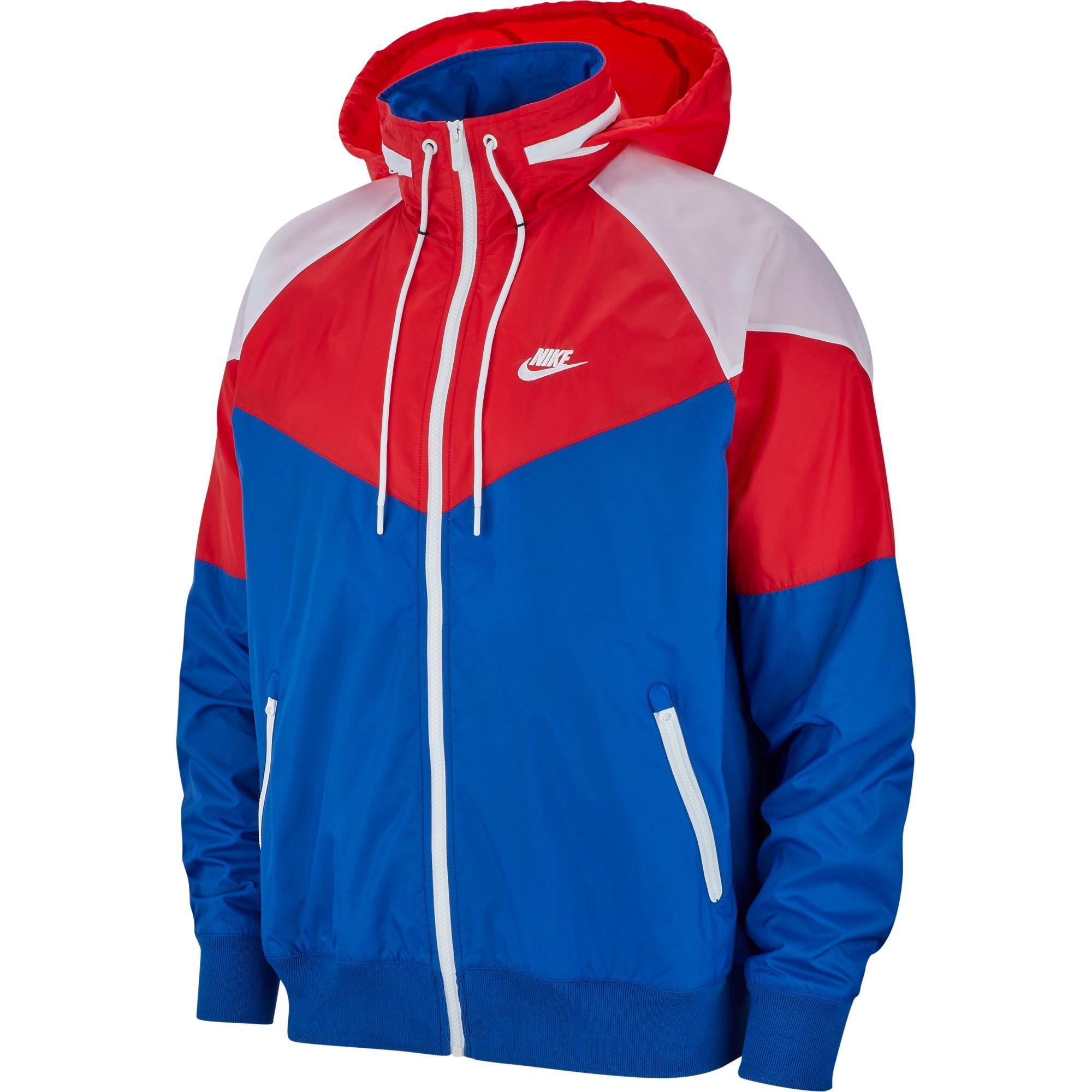 red black and blue nike windbreaker