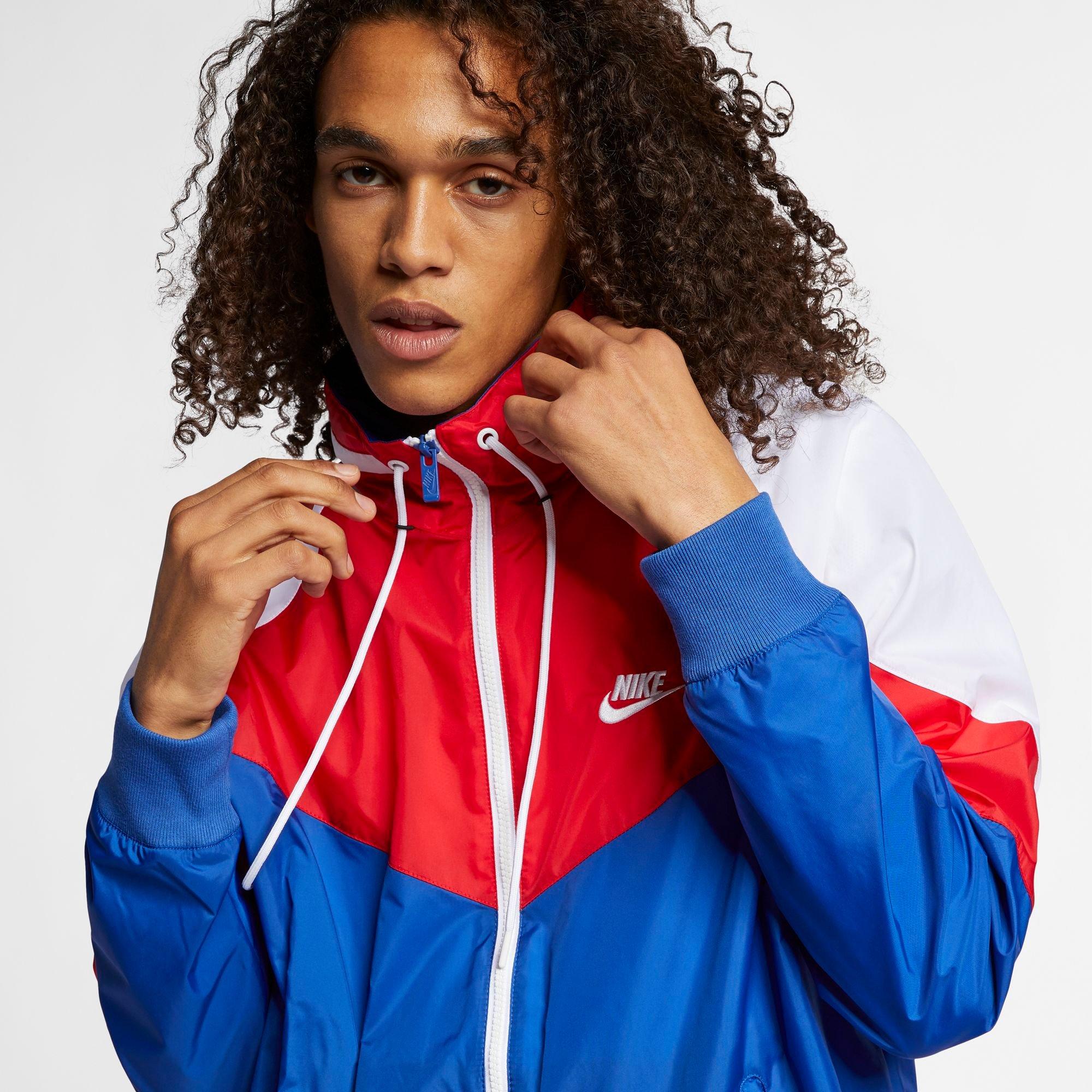 red and blue nike jacket