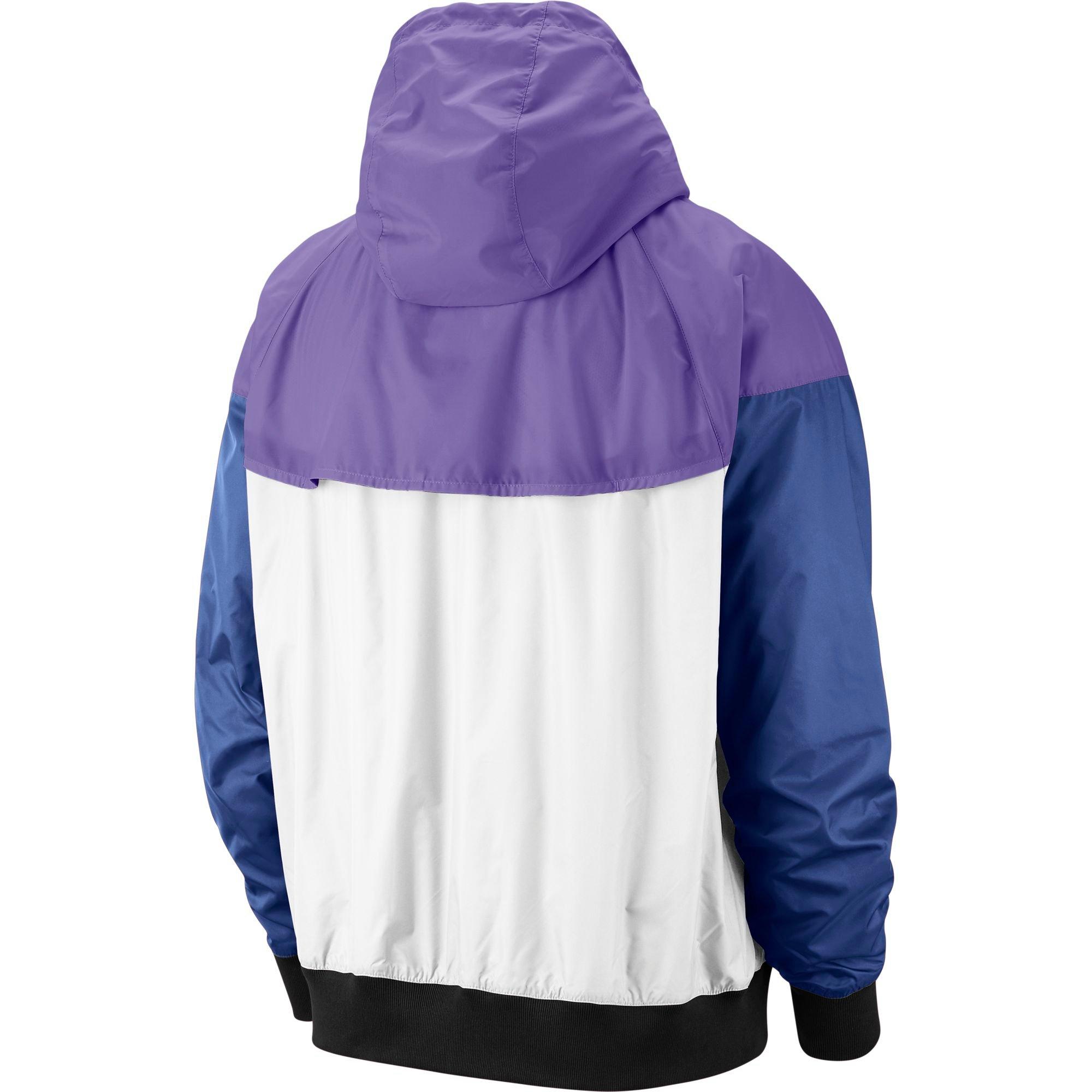 purple and white nike jacket