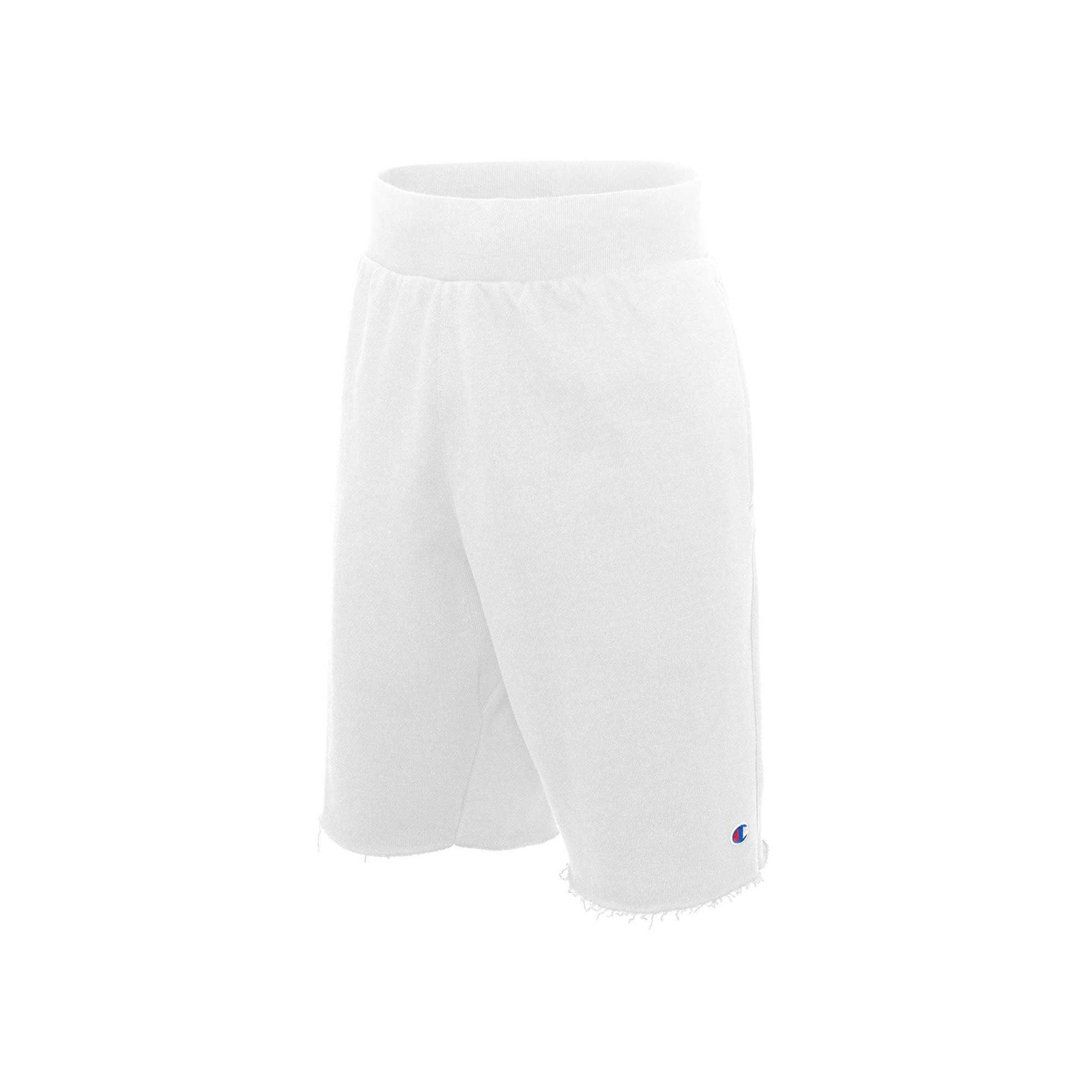 all white champion shorts