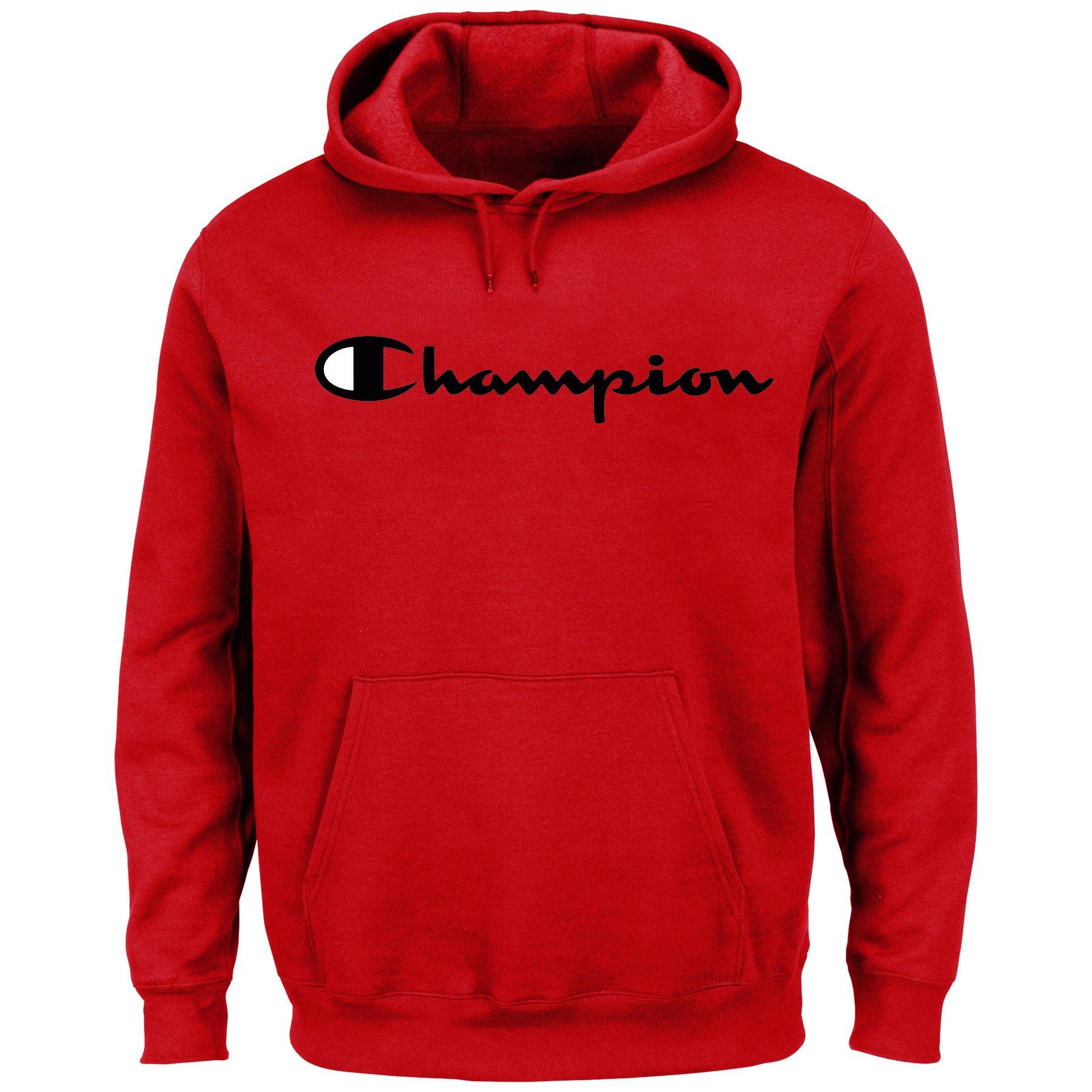 champion red hoodie mens