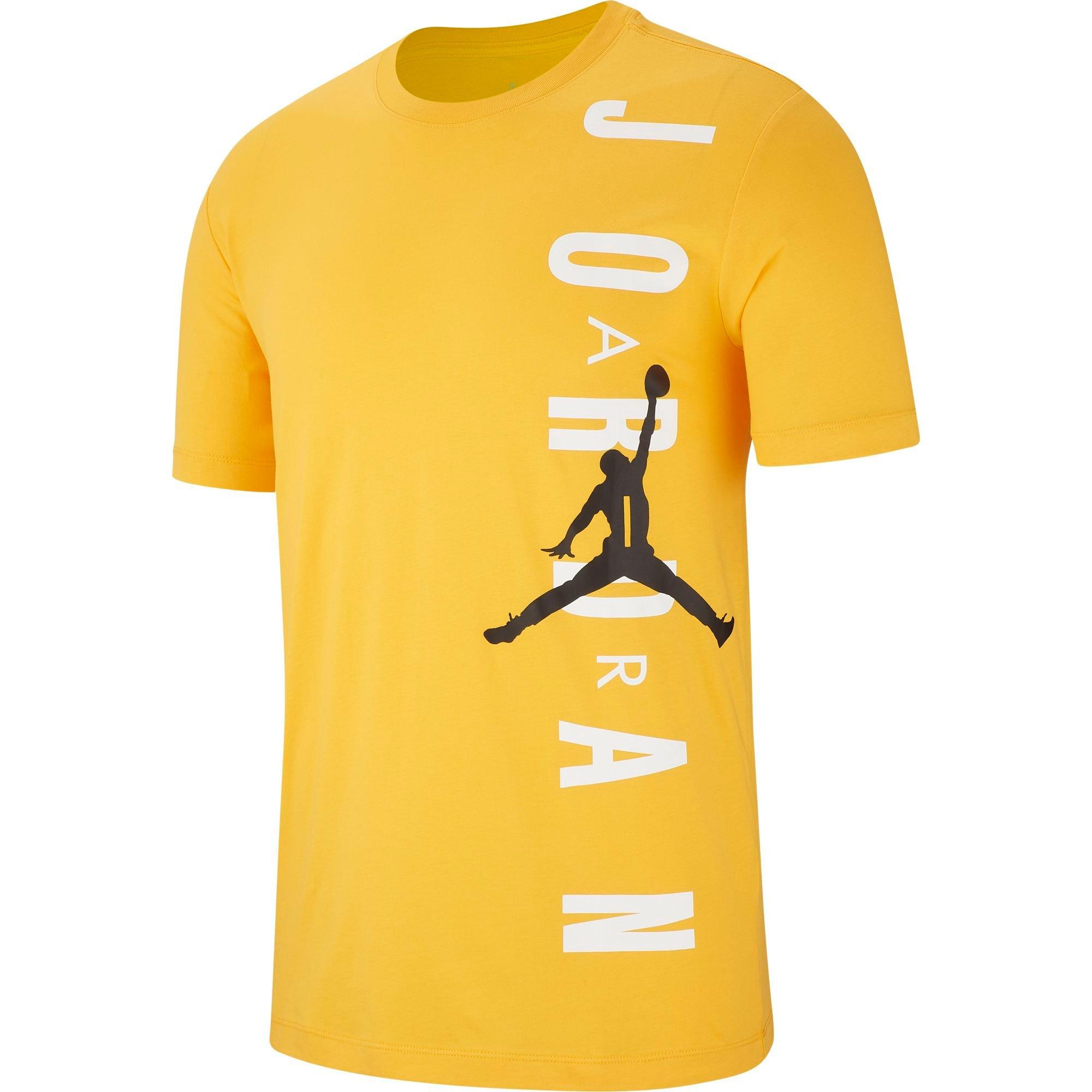 yellow air jordan shirt