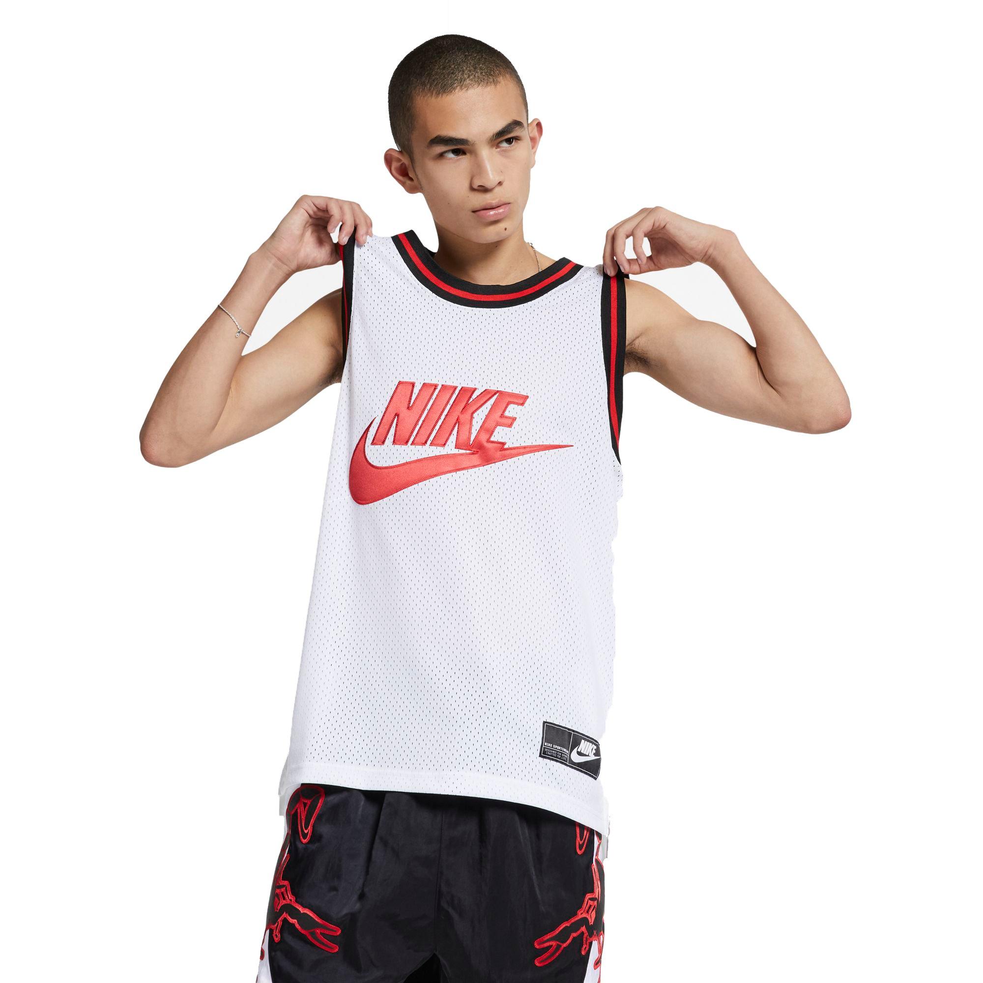 men's nike sportswear statement mesh jersey tank