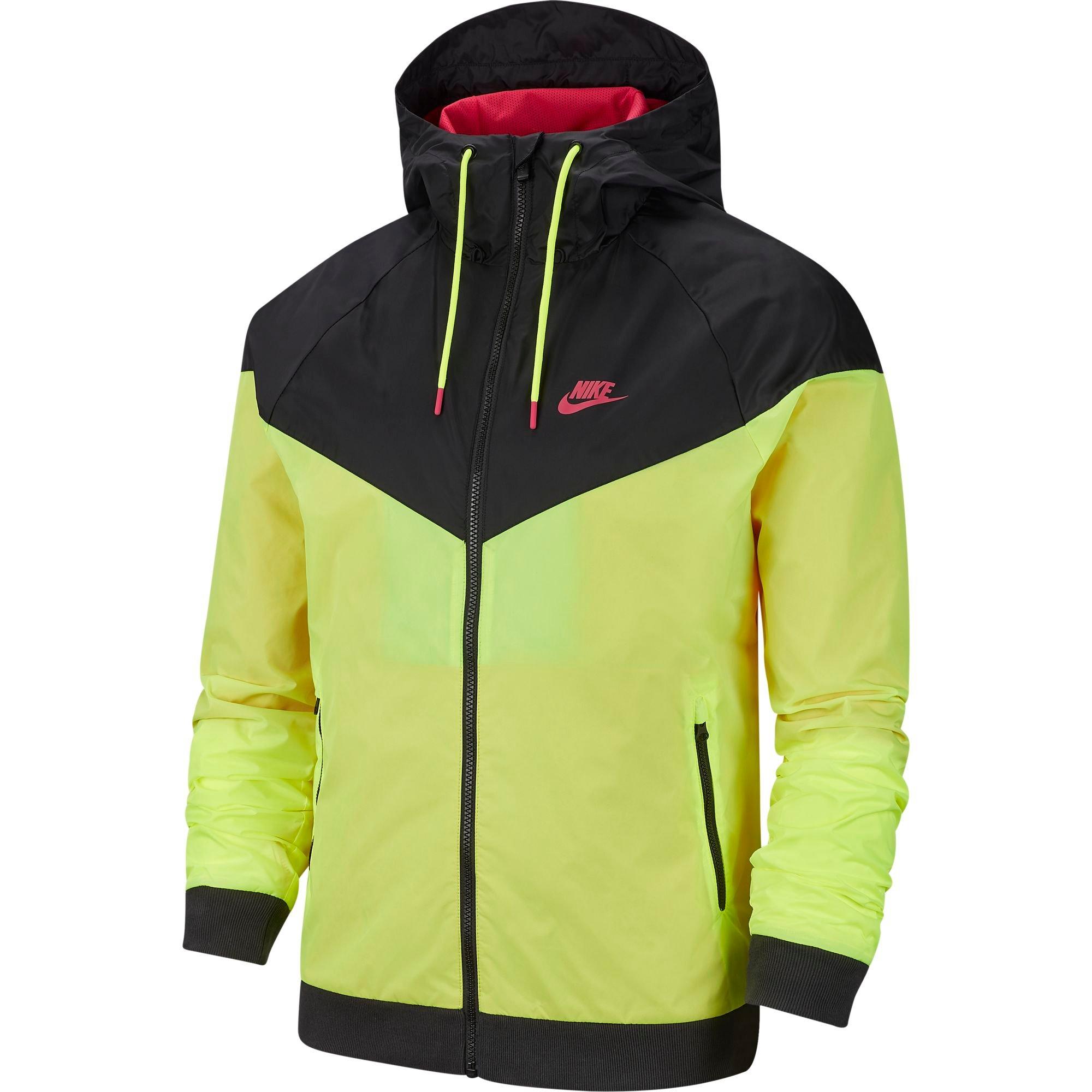 nike men's limeade windrunner jacket