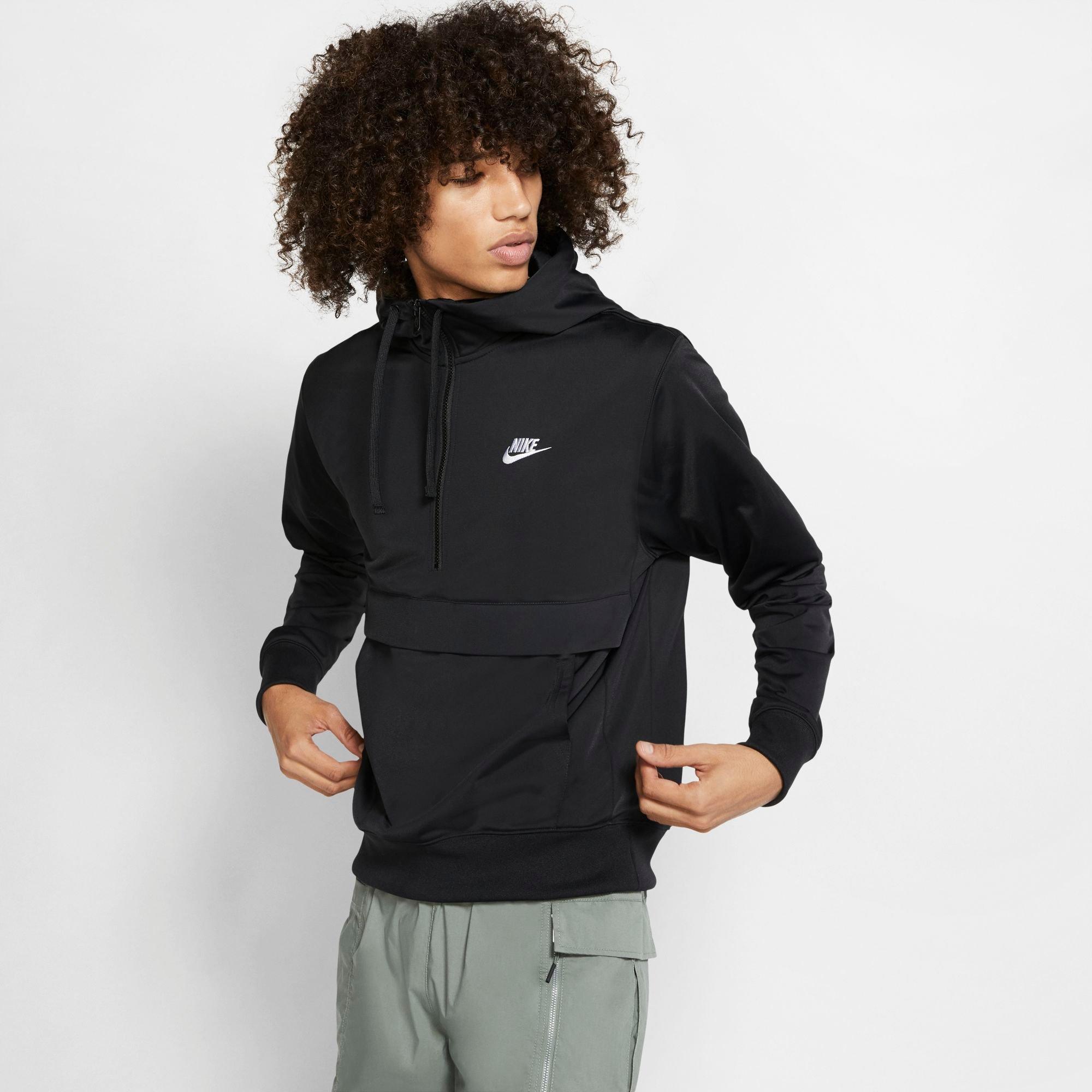 nike men's half zip hoodie