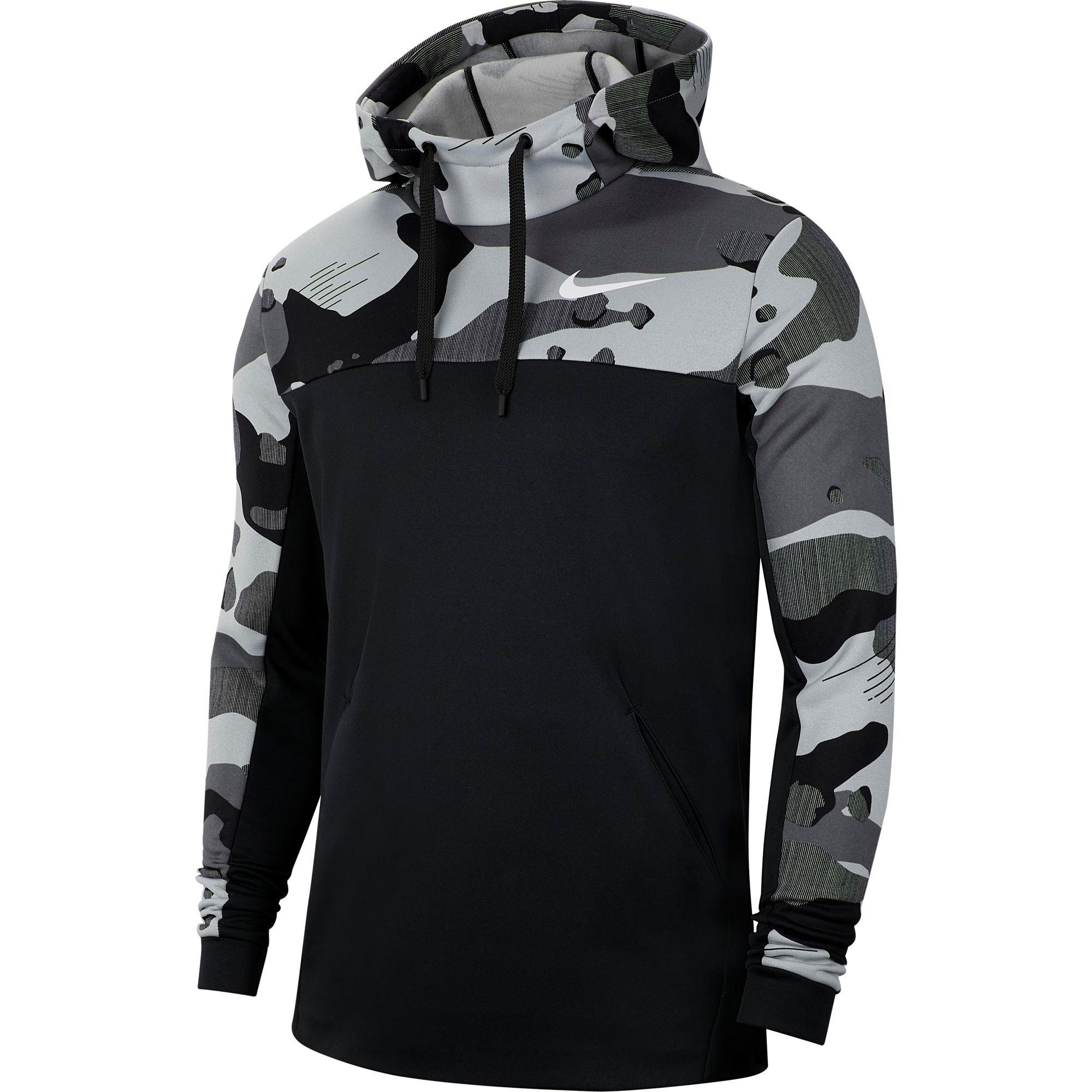 nike black camo hoodie