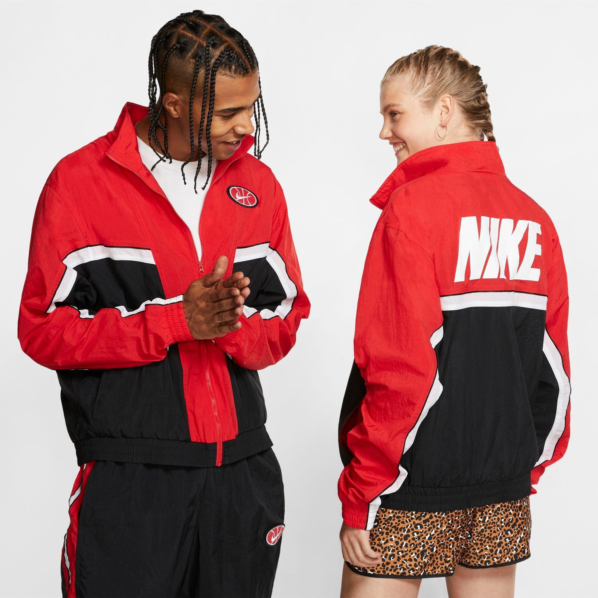 nike woven throwback jacket