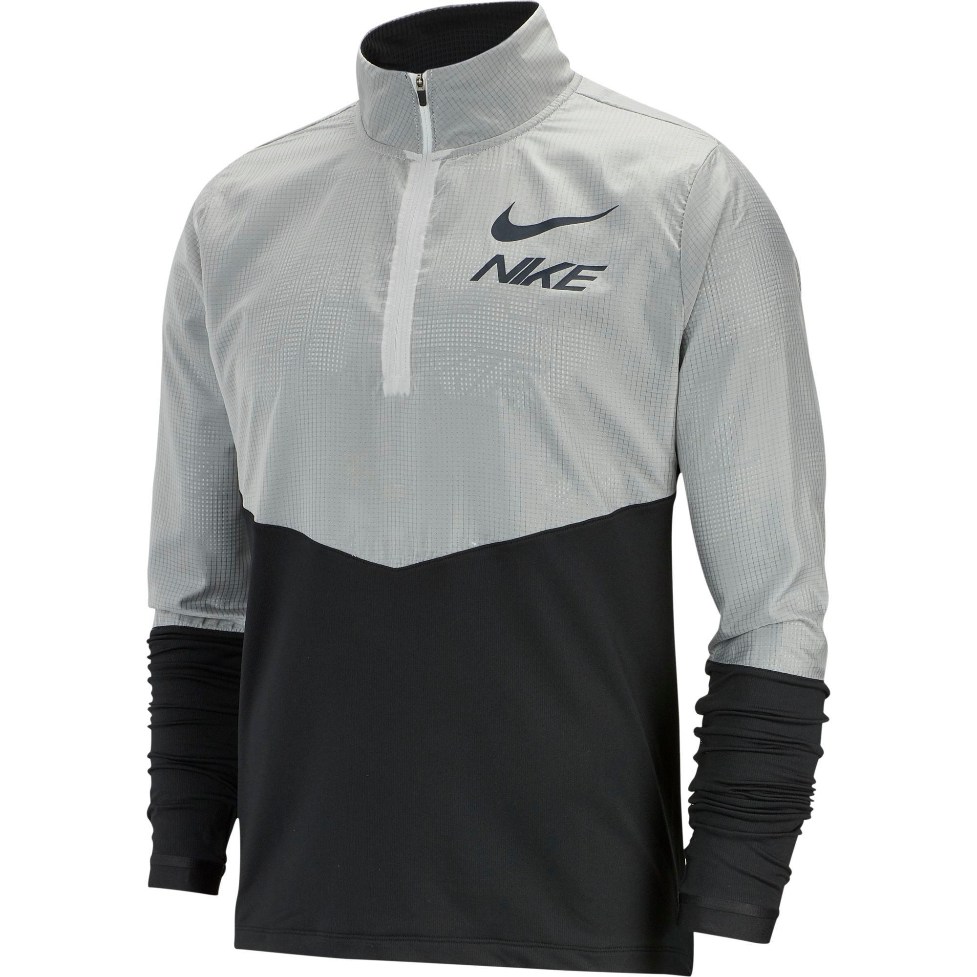 nike mens running half zip