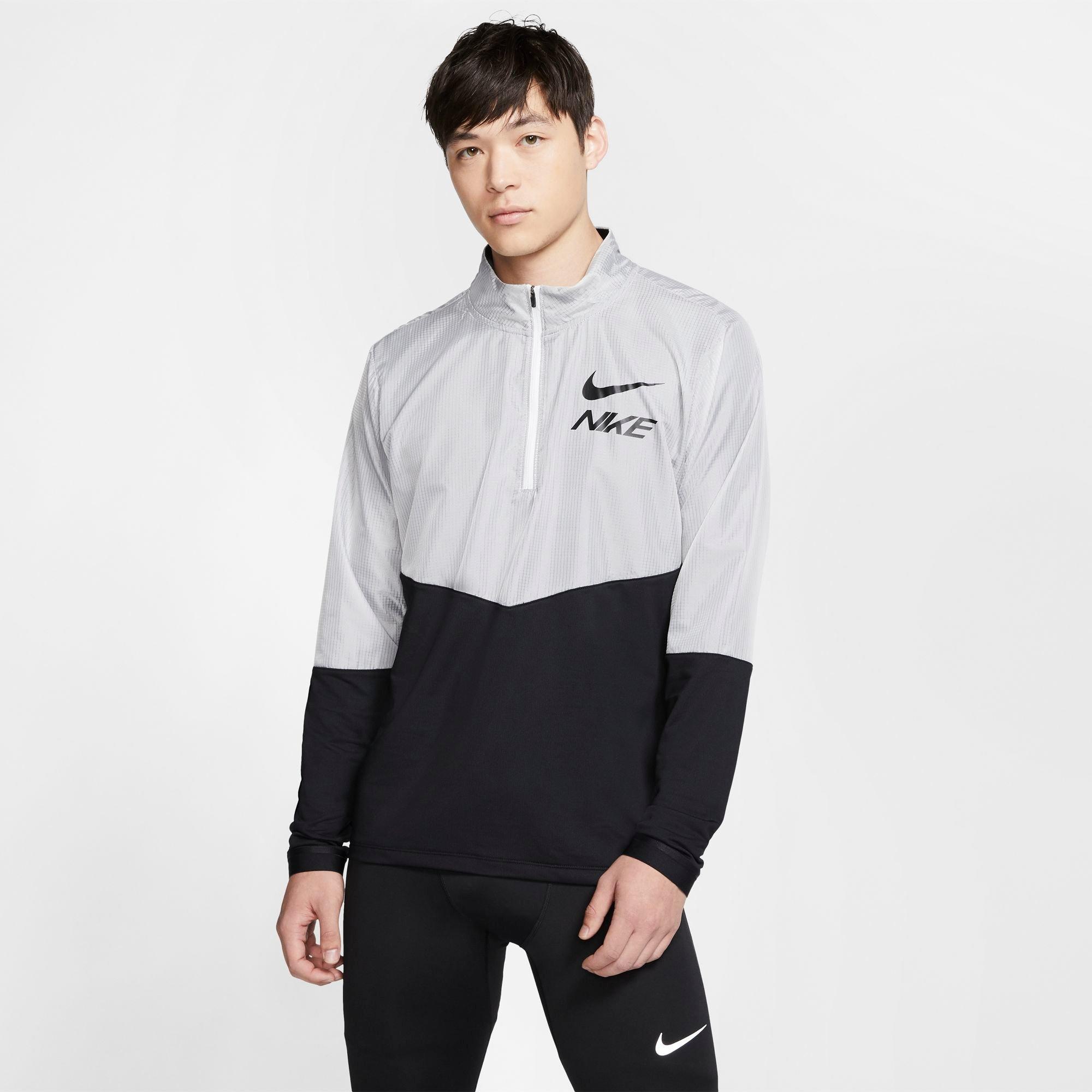 half zip running pullover