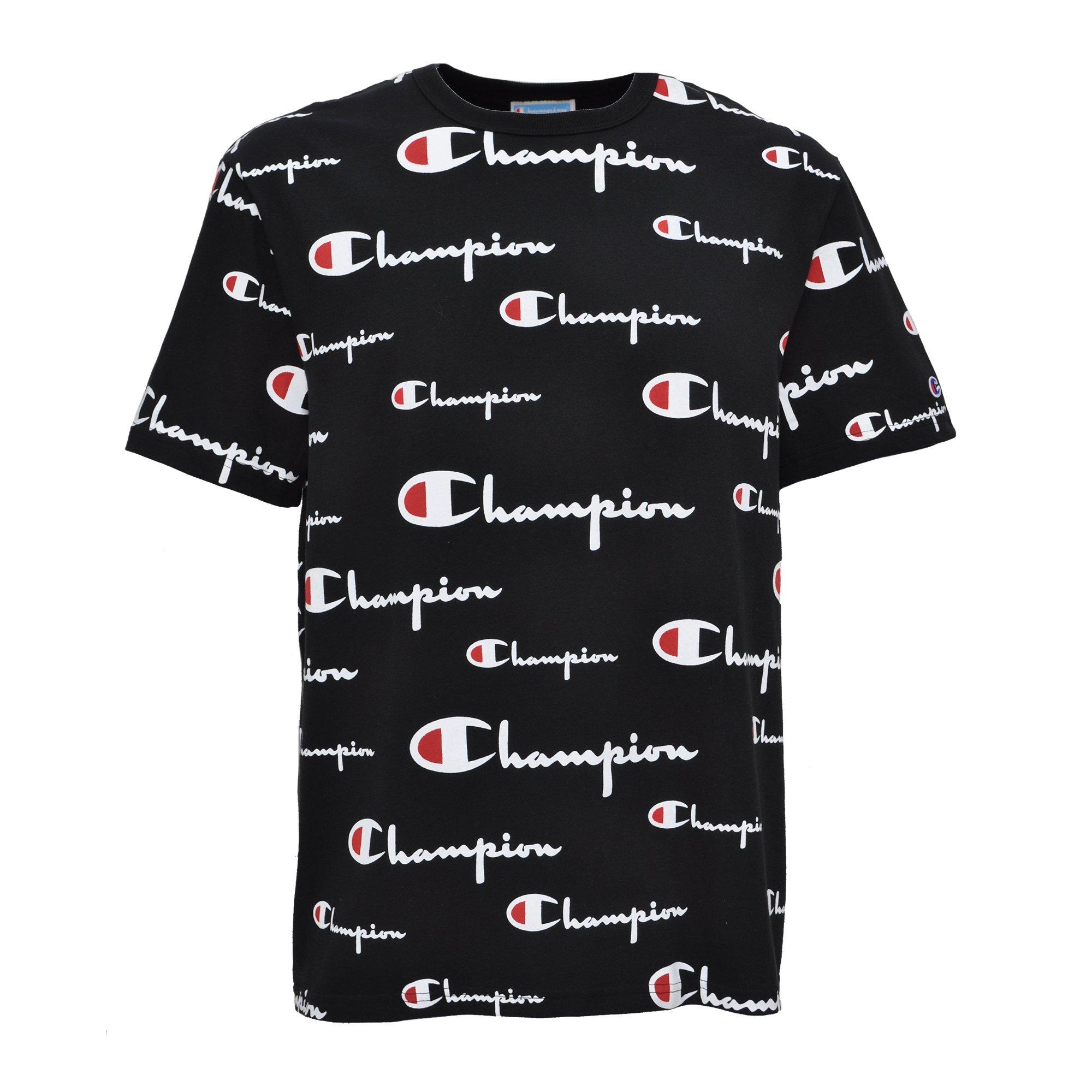 champion black and red shirt