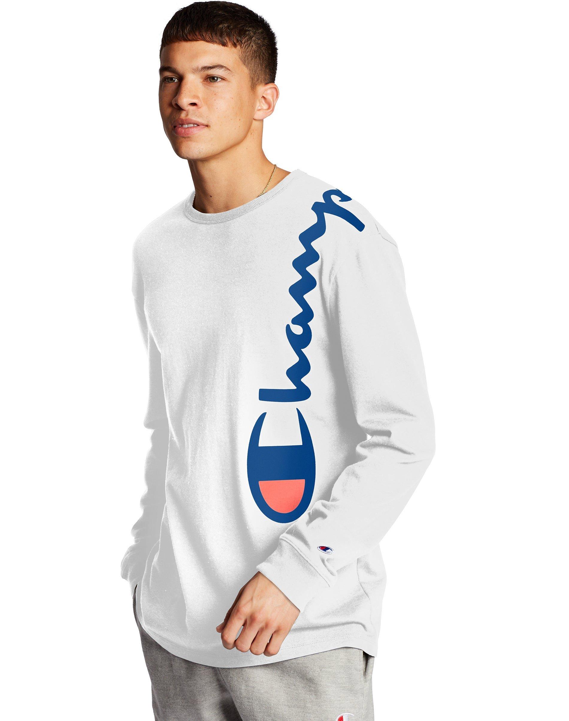 champion script long sleeve shirt