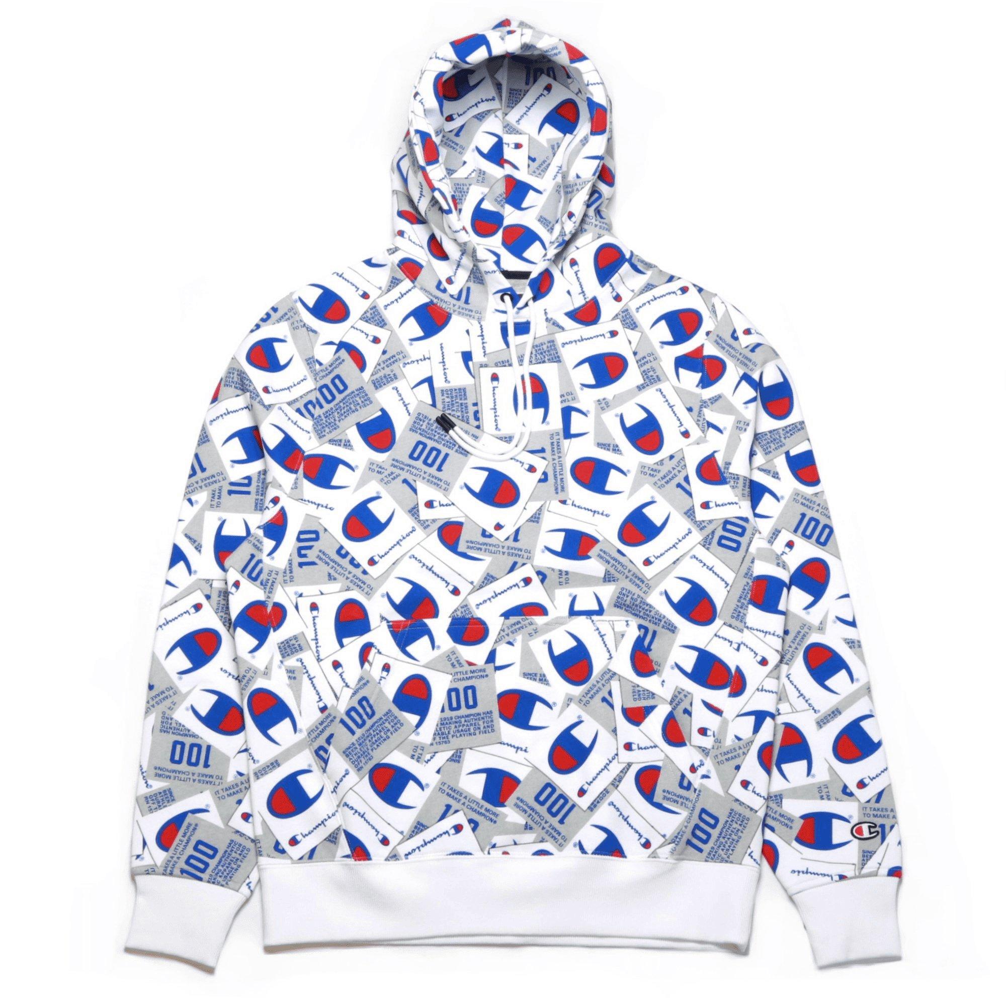 champion sweater all over print