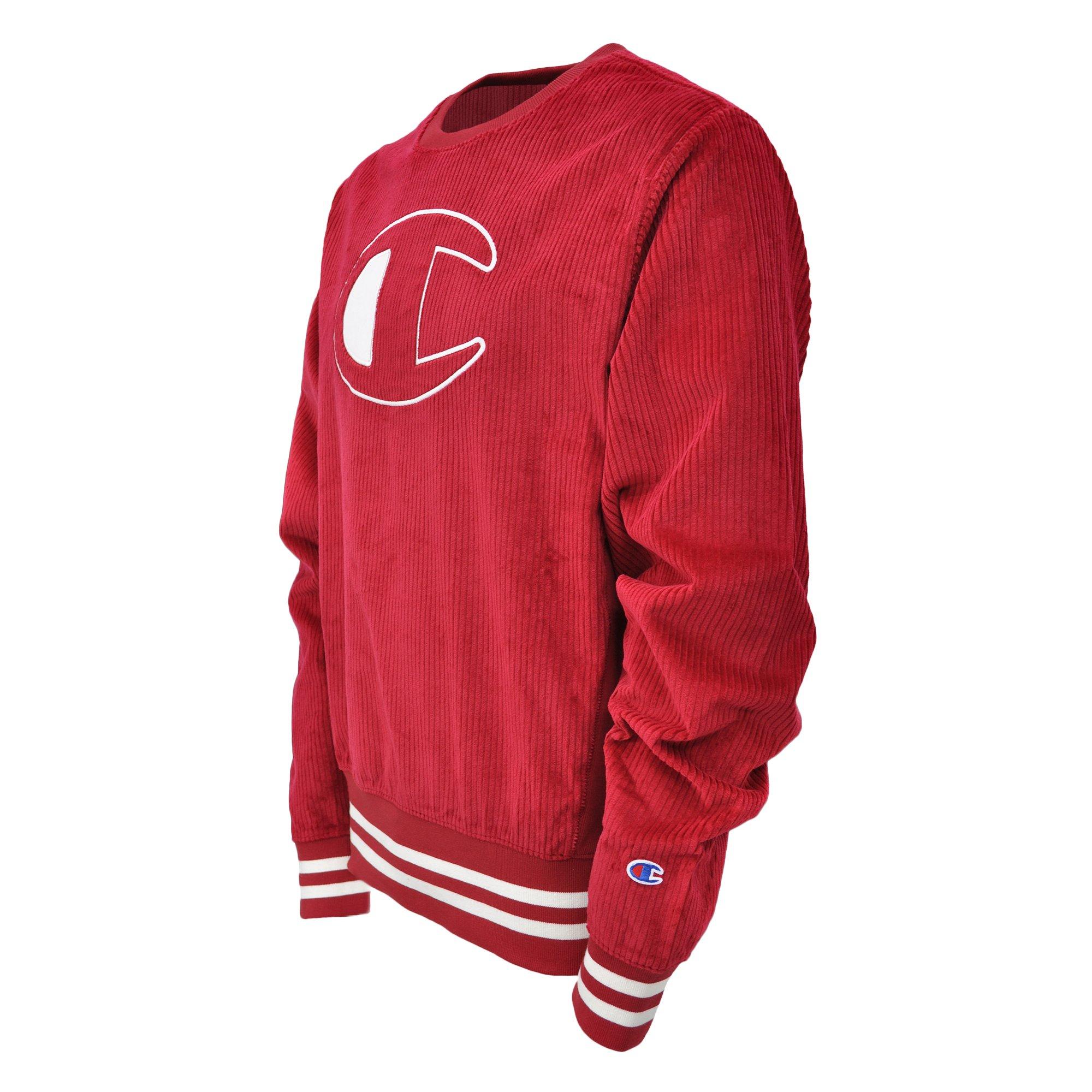 champion corduroy crew neck sweatshirt