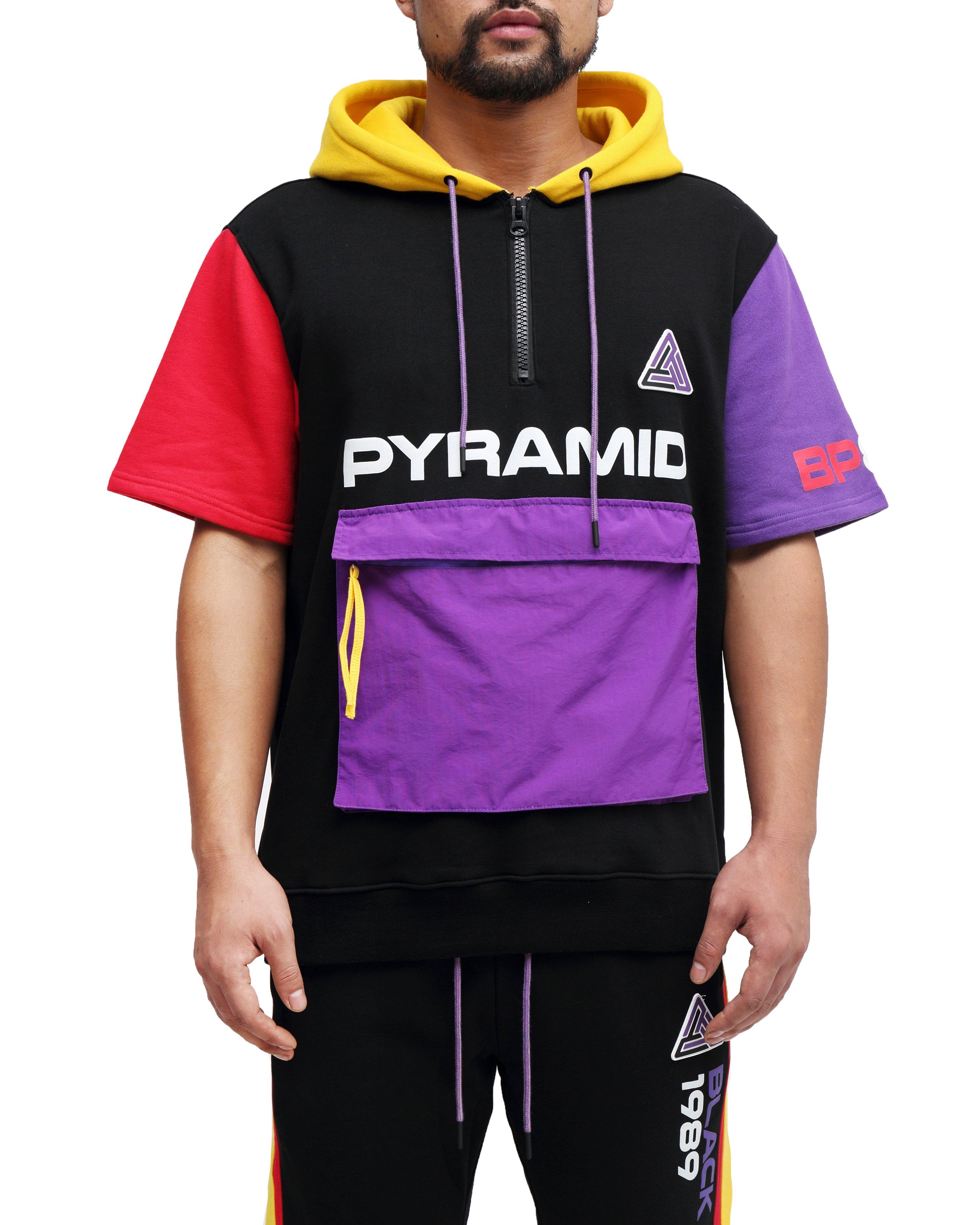 black pyramid hoodie mens