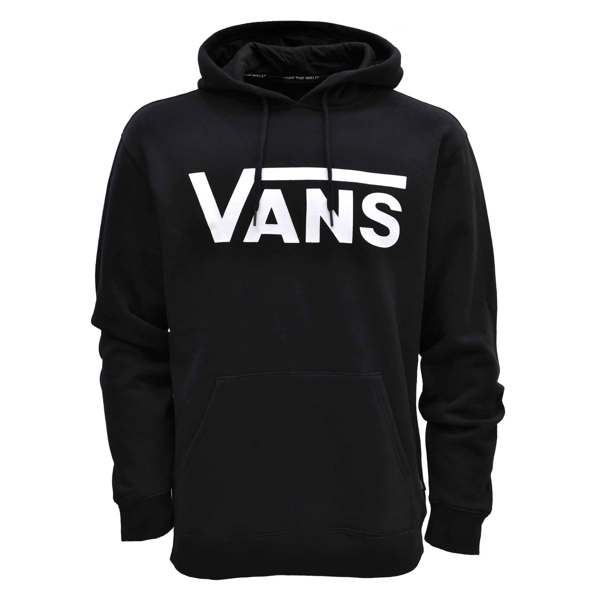 vans black and white hoodie