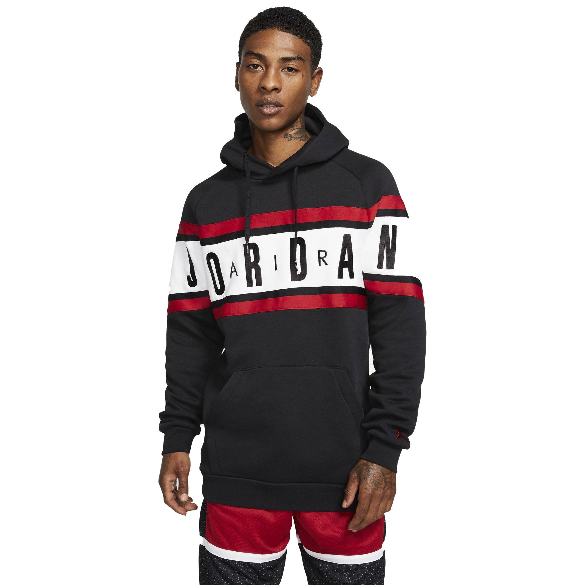 white and red jordan hoodie