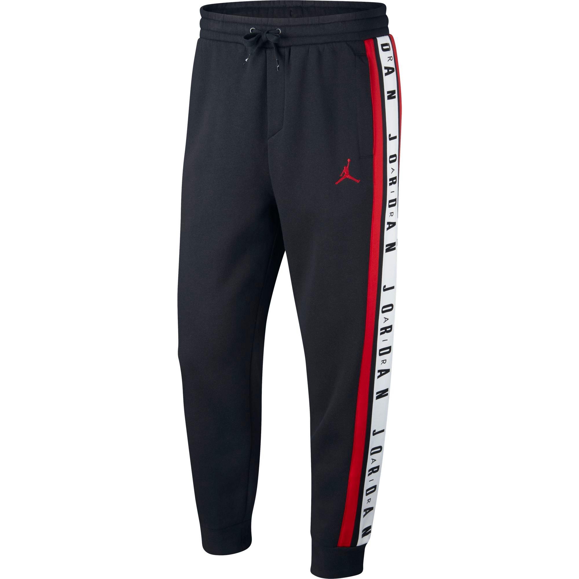 black and red jordan joggers