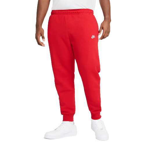 red nike jogger shorts