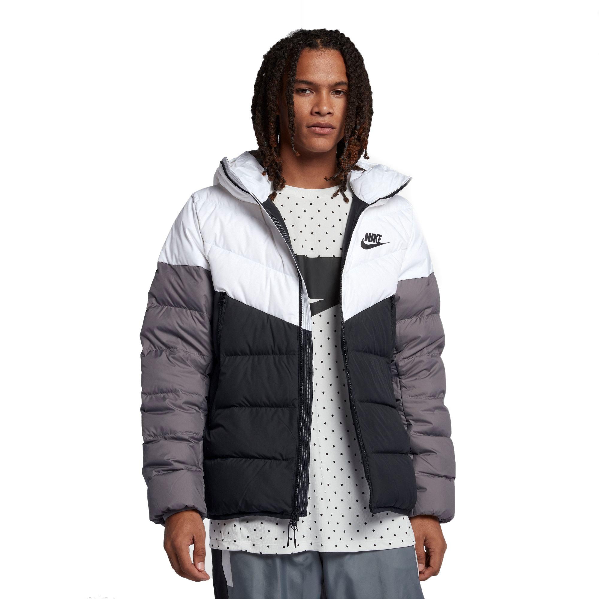 nike grey down jacket