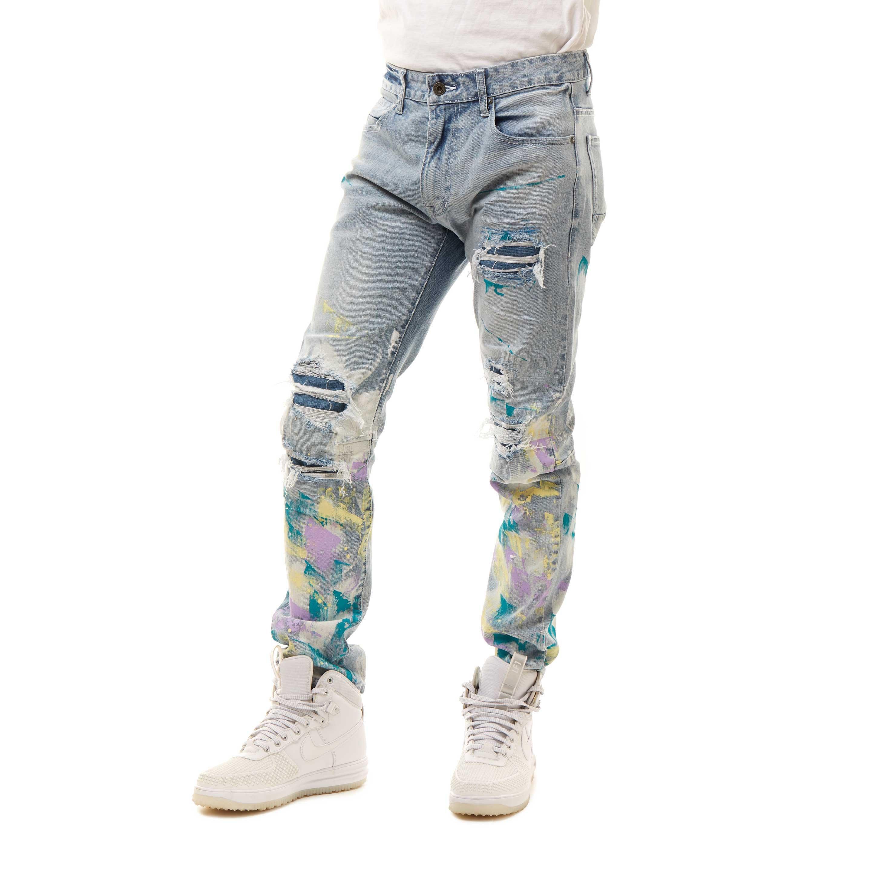 smoke rise slim fit jeans
