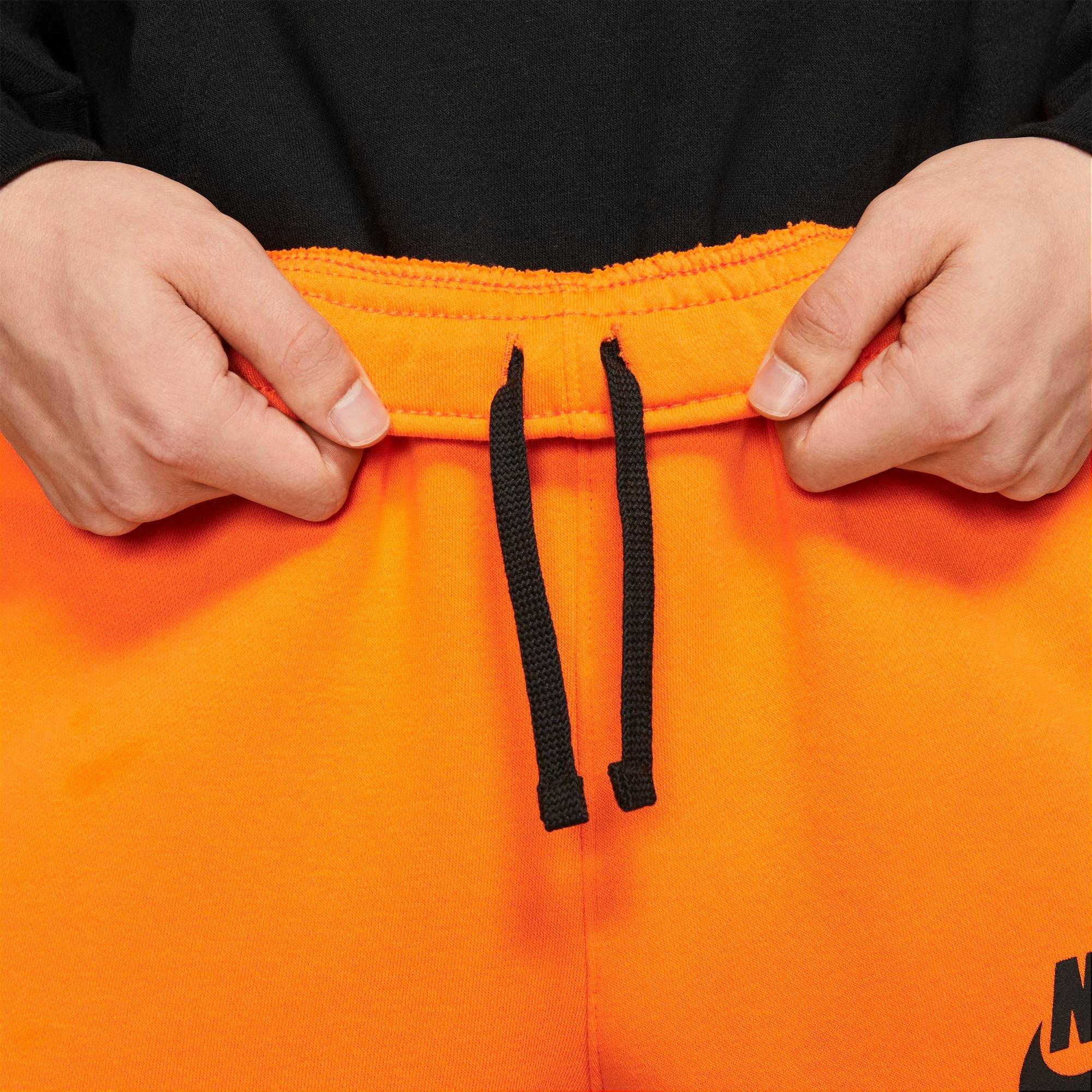 nike sportswear club fleece orange