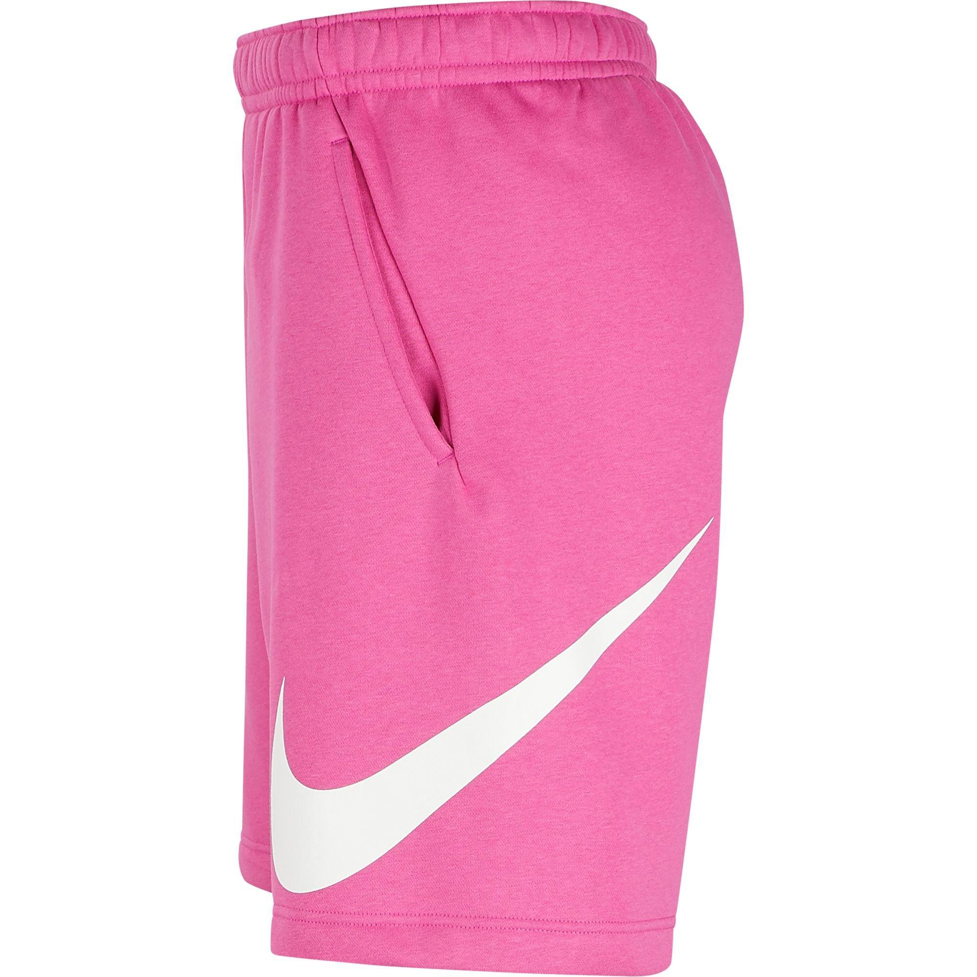 nike club shorts pink