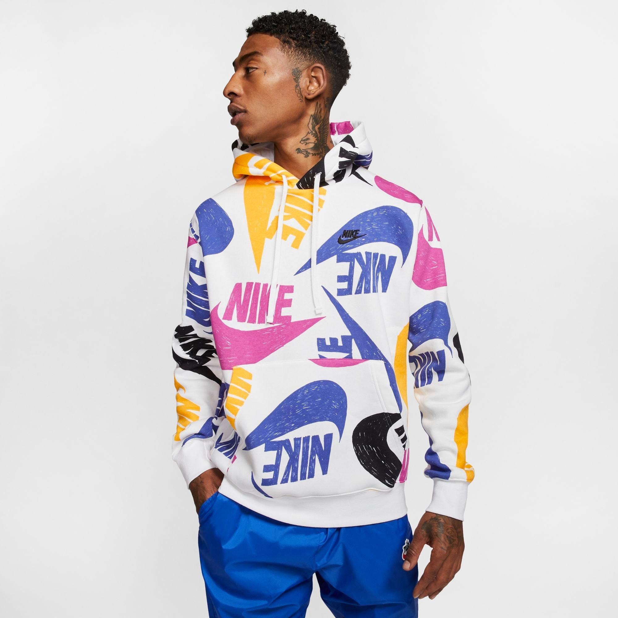 nike print hoodie