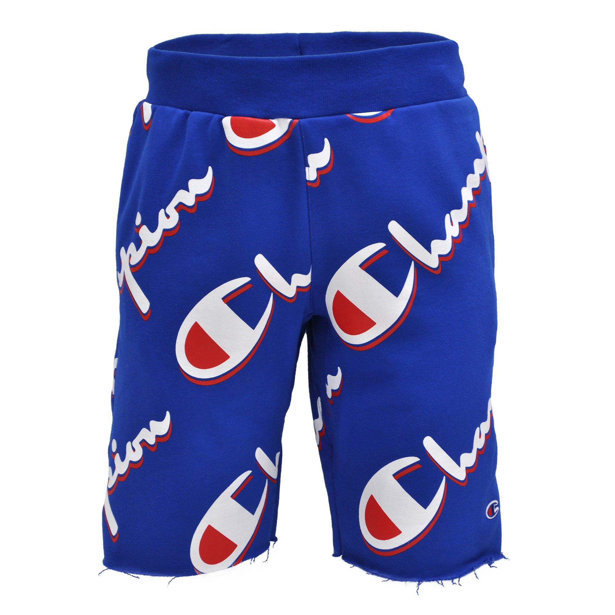 red white and blue champion shorts