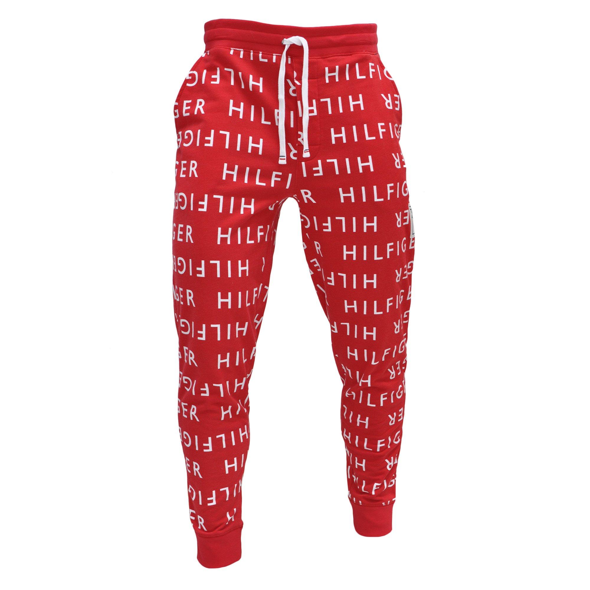 red tommy hilfiger joggers