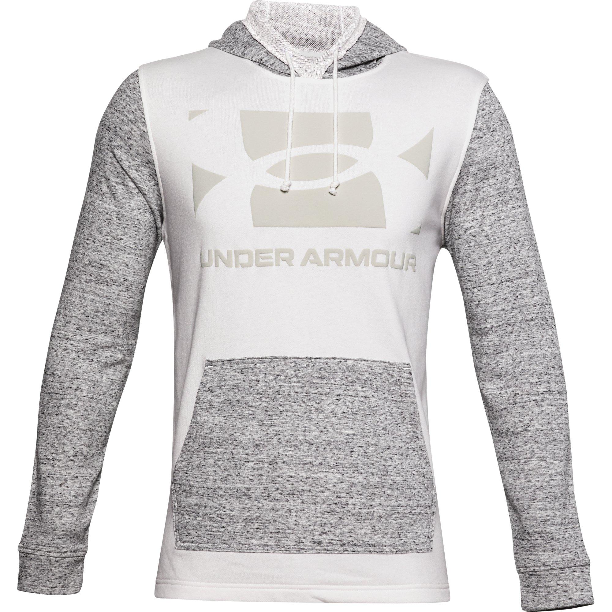 under armour hoodie silver men