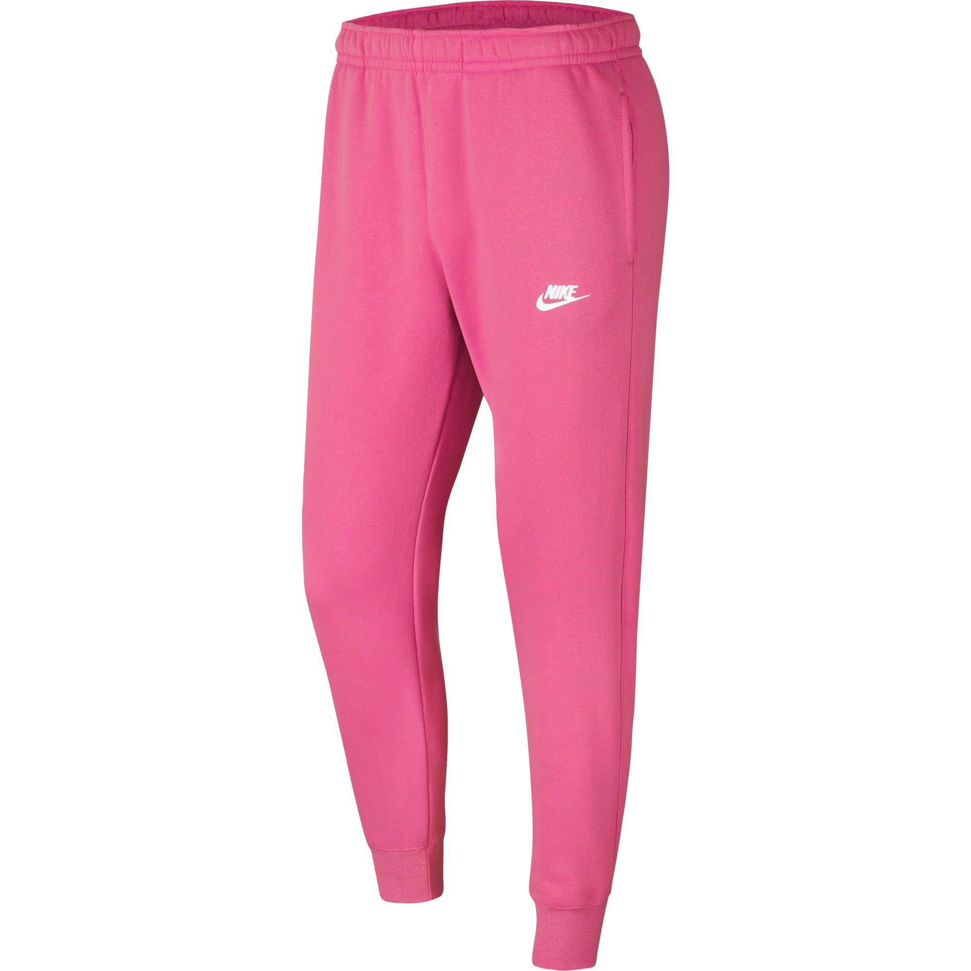 pink nike fleece pants
