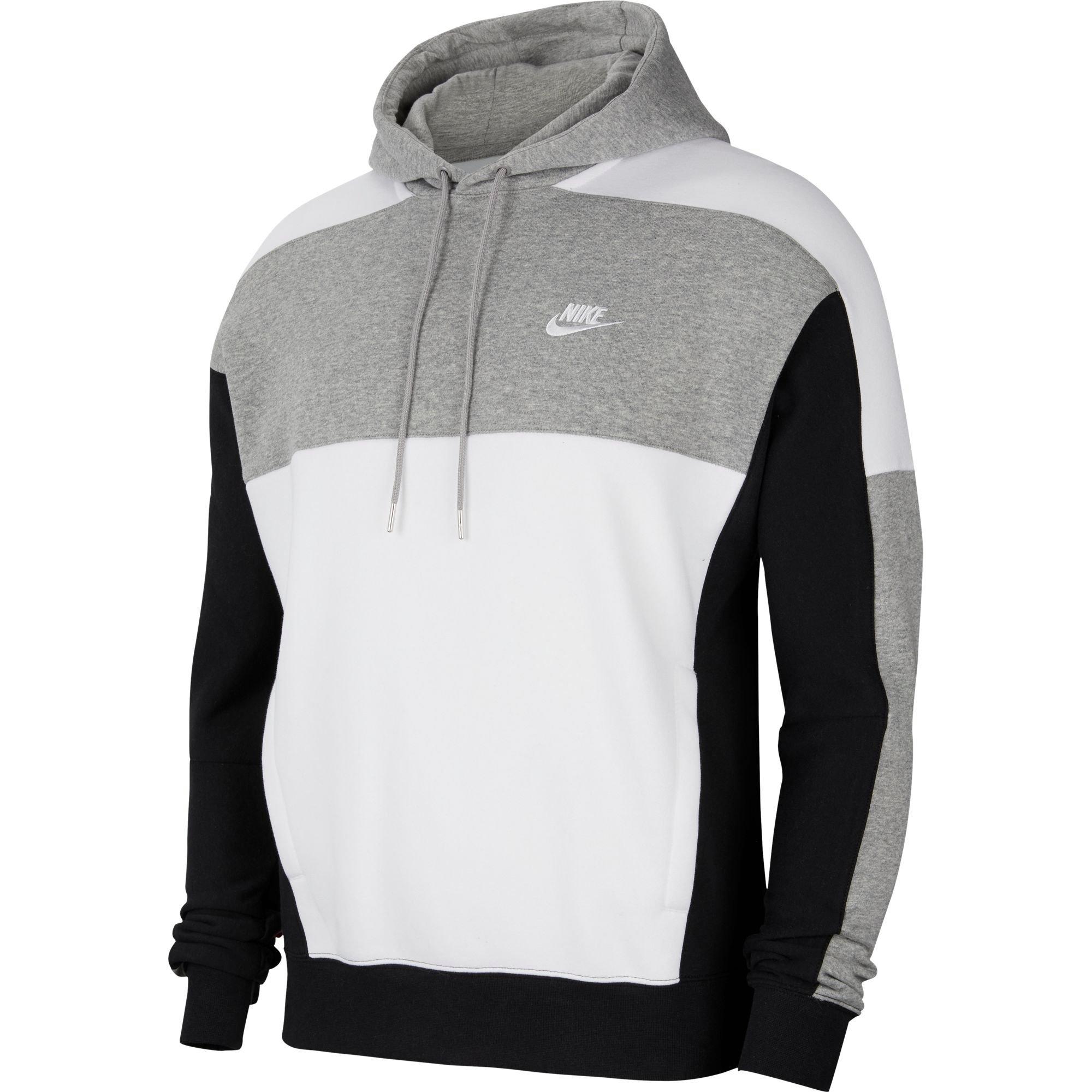 white nike zip up hoodie mens