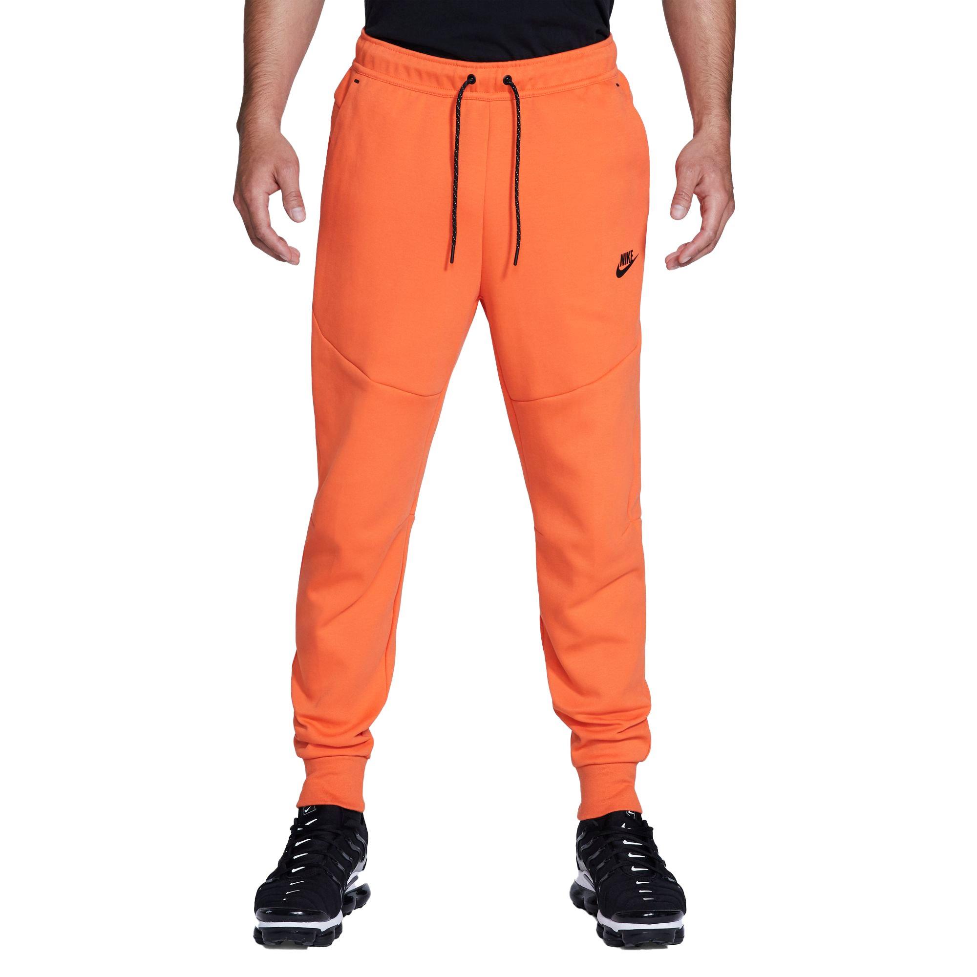 orange nike tech fleece