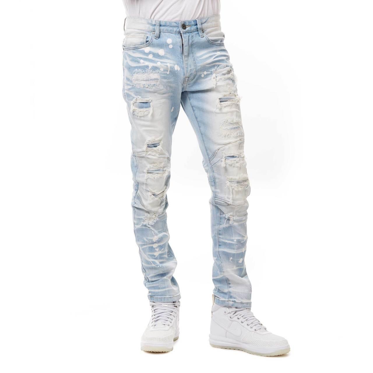 smoke rise denim jeans
