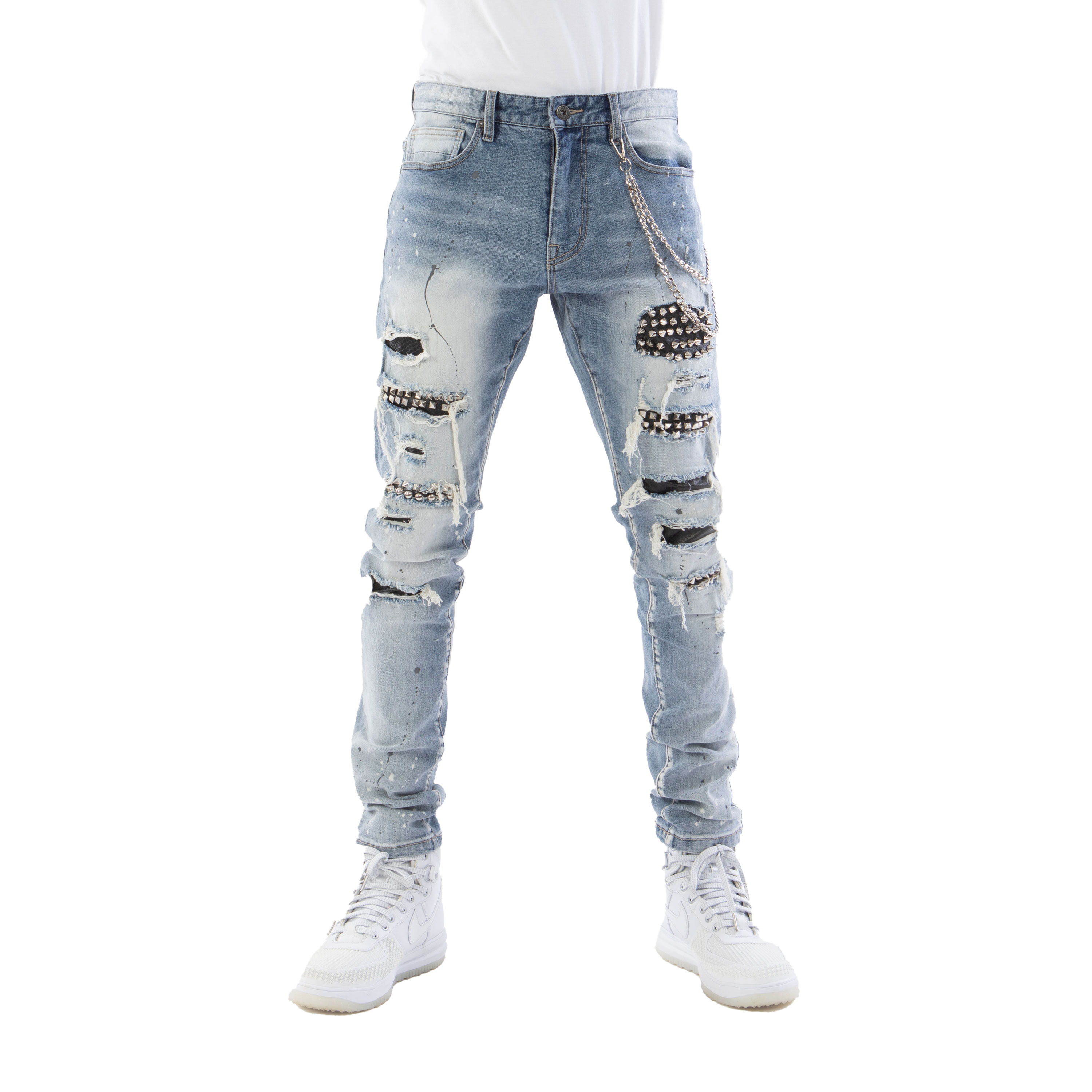 smoke rise denim jeans