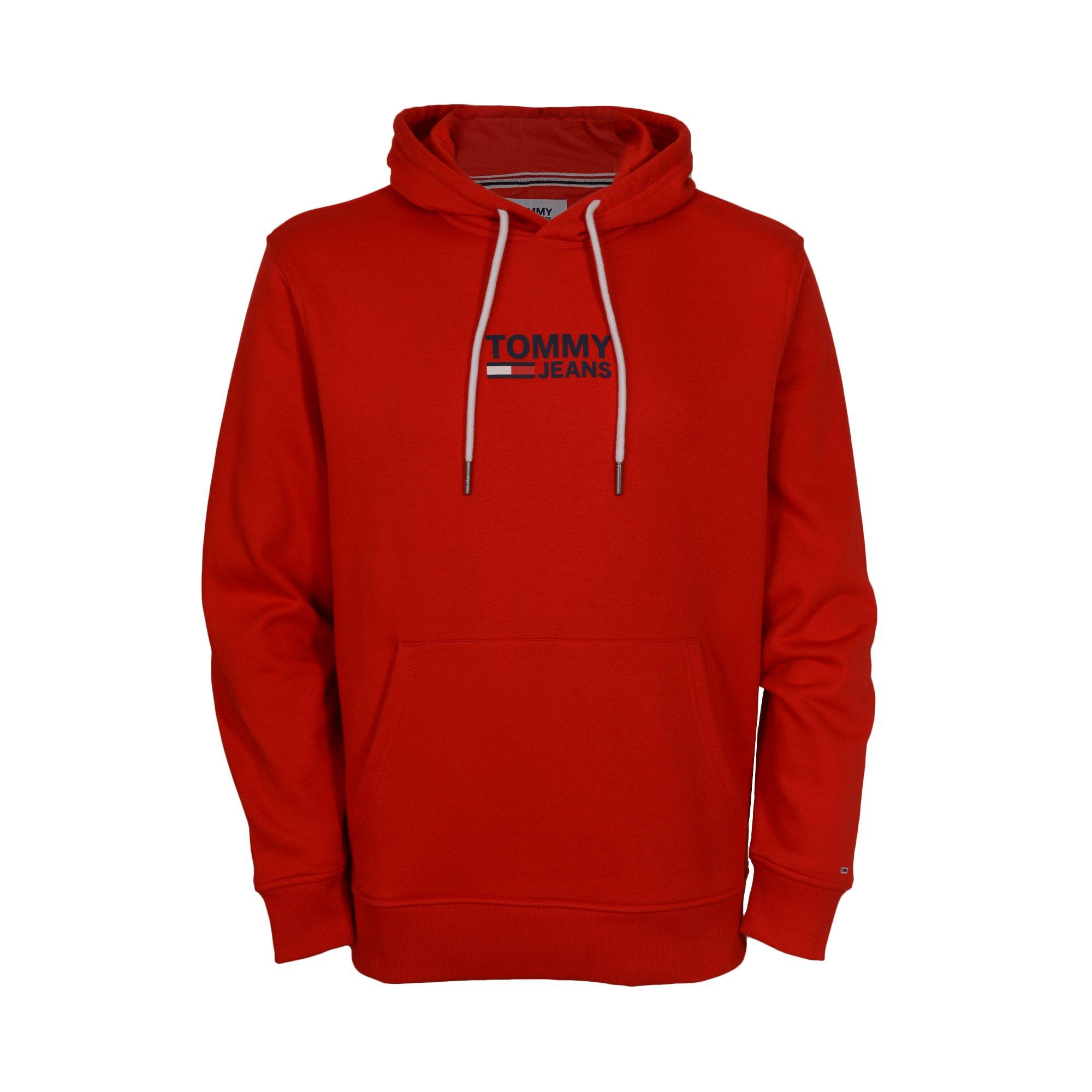 mens red tommy hilfiger hoodie
