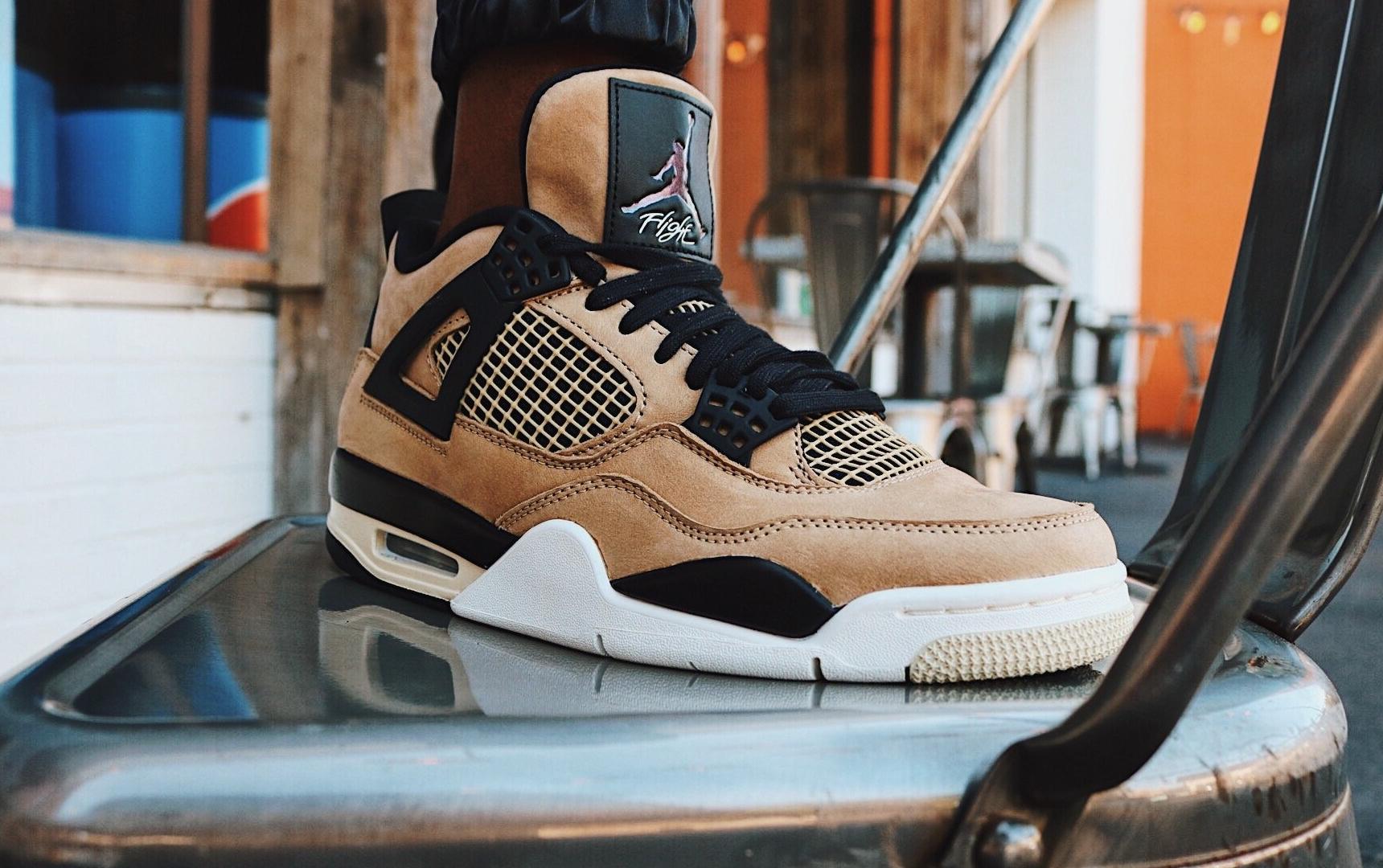 Sneakers Release Women s Air Jordan 4 Retro Mushroom Fossil