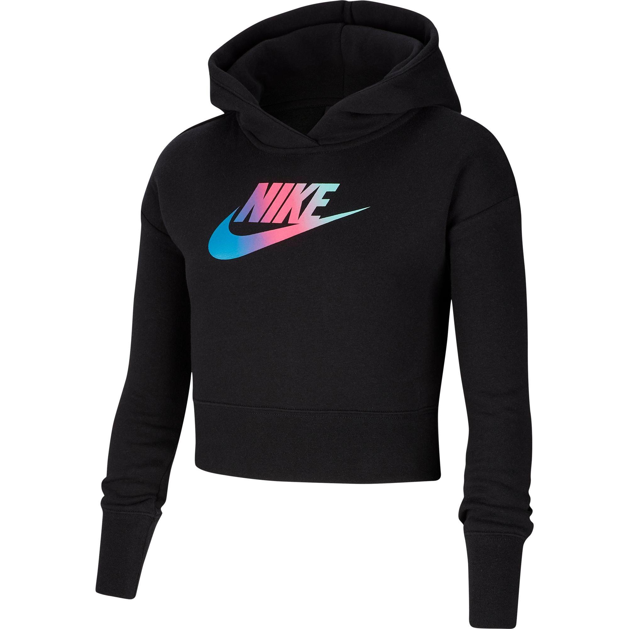 girls nike cropped hoodie