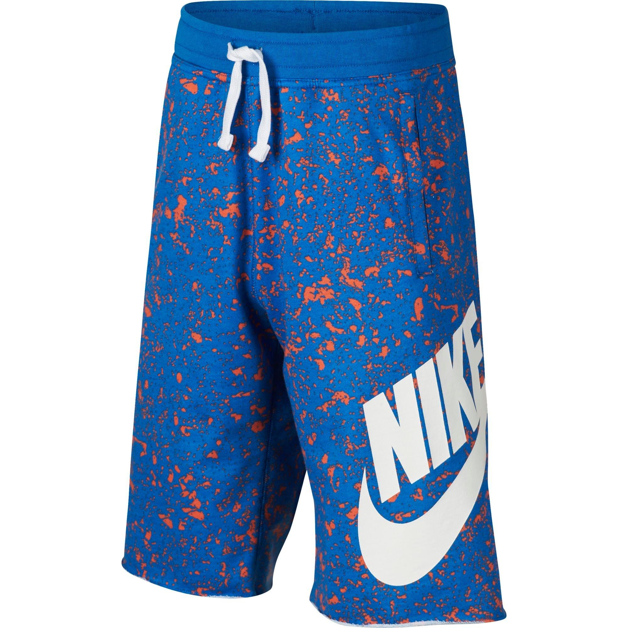 blue and orange nike shorts
