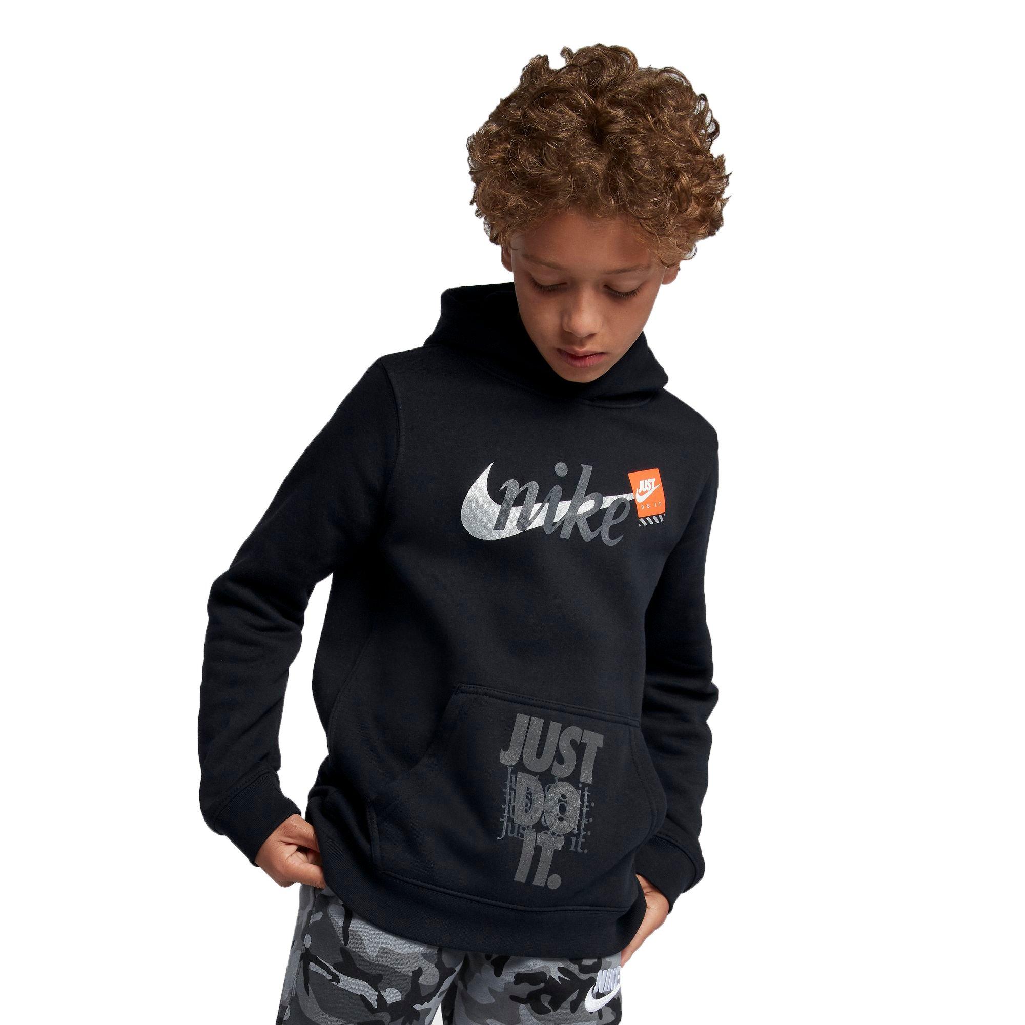 boys nike just do it hoodie